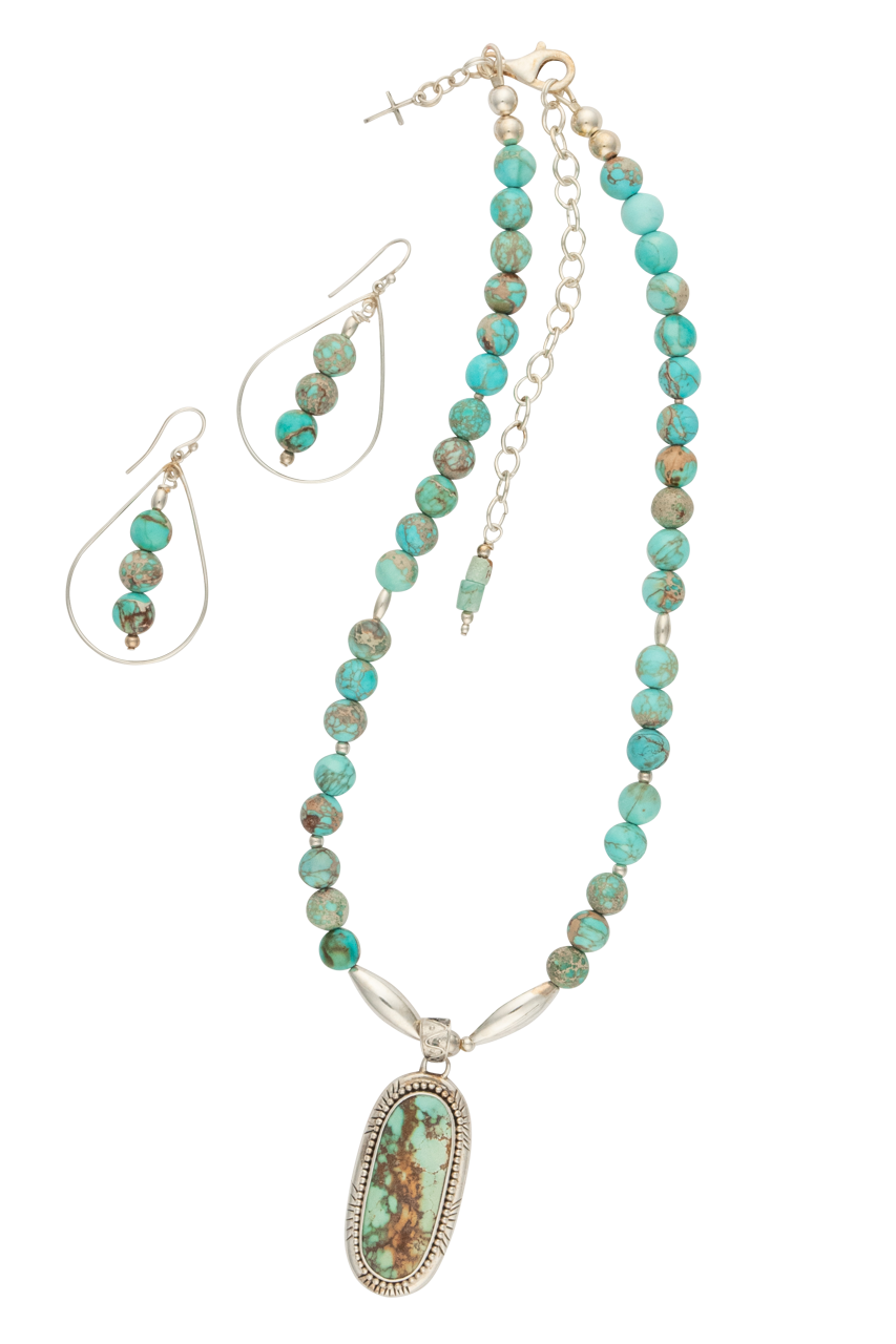 Ocean Jasper Necklace Set for Women - Handmade Healing Crystal Jewelry with Natural Stone Beads - Perfect for Meditation, Yoga & Spiritual Gifts