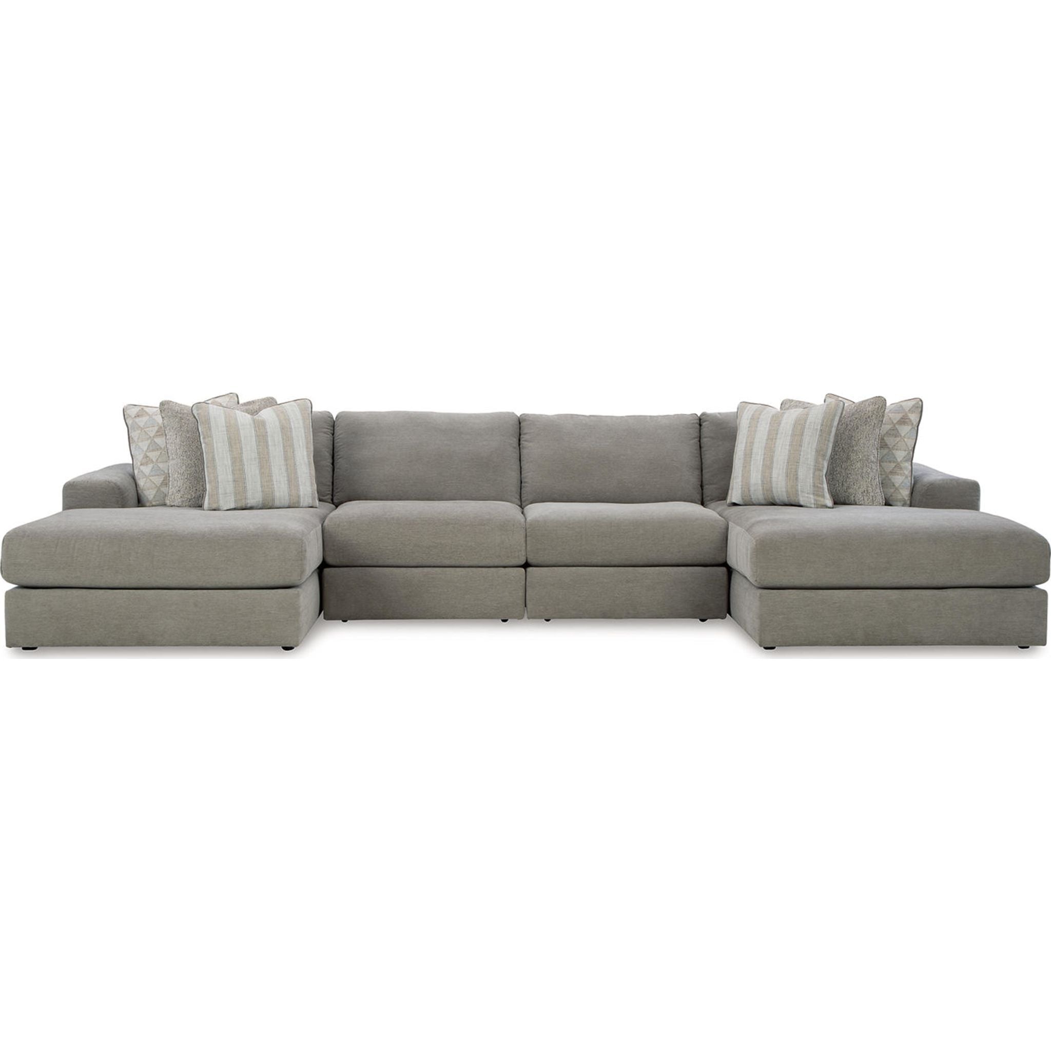 Avaliyah 4-Piece Modular Sectional Sofa with Chaise Lounge - Modern L-Shaped Living Room Furniture for Small Spaces & Apartments