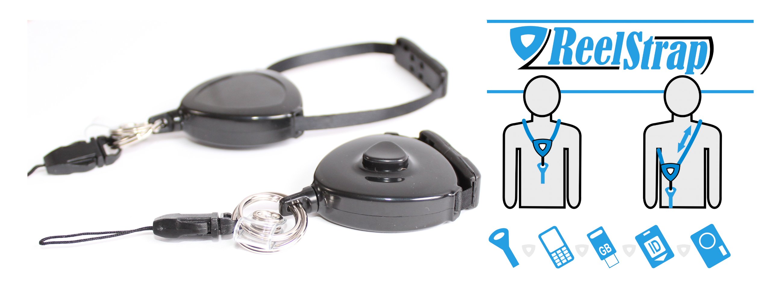 ReelStrap™ - Premium ID Badge Holder with Secure Clip - 25 Pack - Ideal for Work, Conferences & Events - Better Than Badge Reels & Retractable Lanyards
