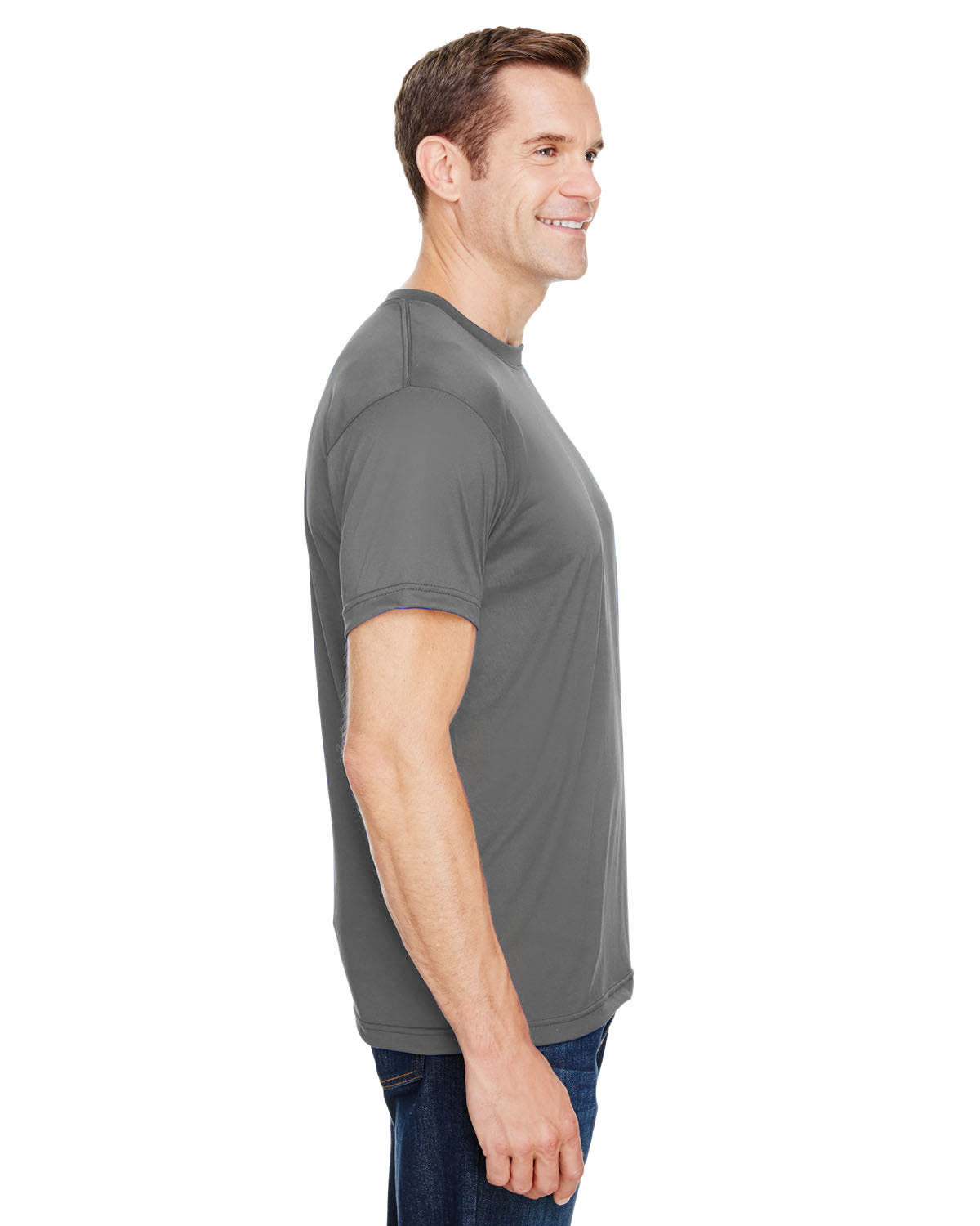 Bayside BA5300 Unisex 4.5 oz. Performance T-Shirt - Moisture Wicking, Breathable Polyester Shirt for Workout, Gym & Casual Wear