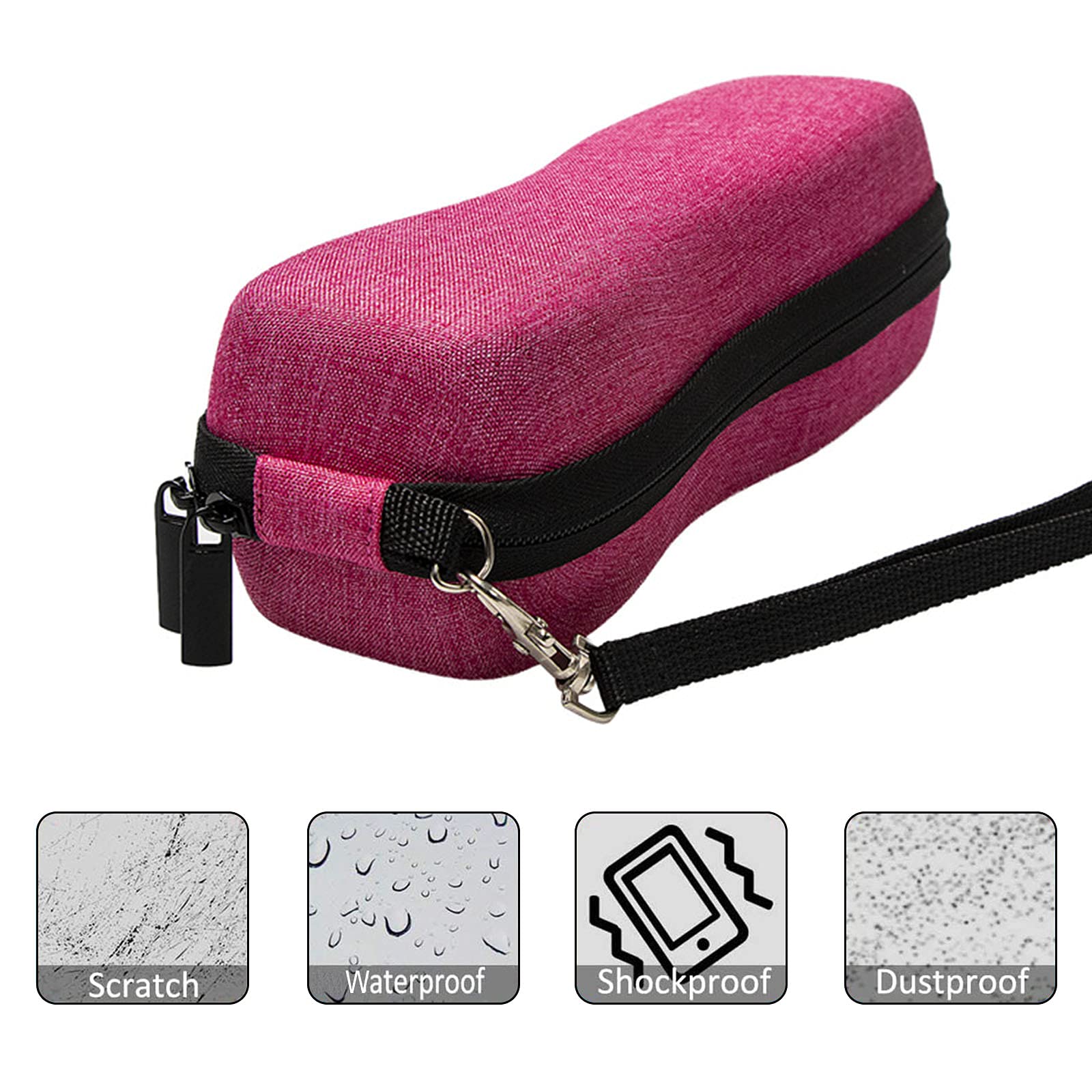 Women's Electric Shaver Travel Case - Waterproof Protective Pouch Organizer for Panasonic ES2207P & Other Shavers - Perfect for Travel, Gym & Home Storage