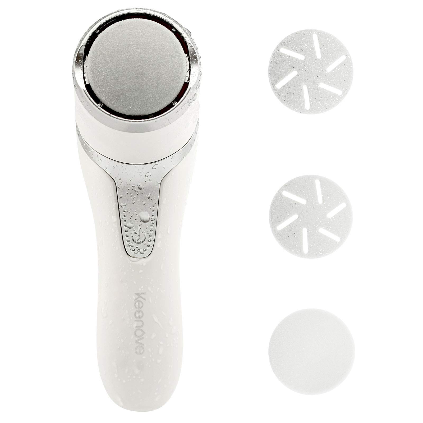 Keenove Rechargeable Electric Foot File - Dual Speed Callus Remover for Smooth Feet at Home Spa