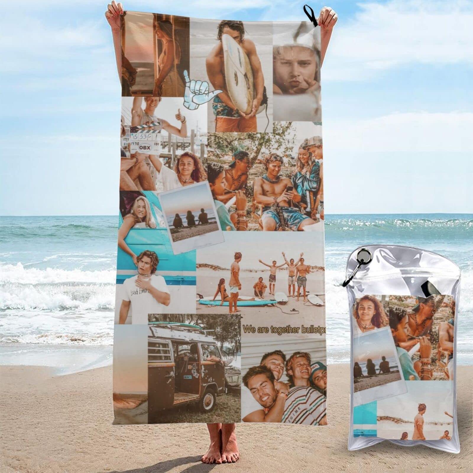 Outer Banks Quick-Dry Bath Towel - 31.5x63 Inch Soft Beach Towel for Swimming, Gym, Travel & Camping | Lightweight, Absorbent & Fast Drying for Pool, Beach Chairs & Bath Use
