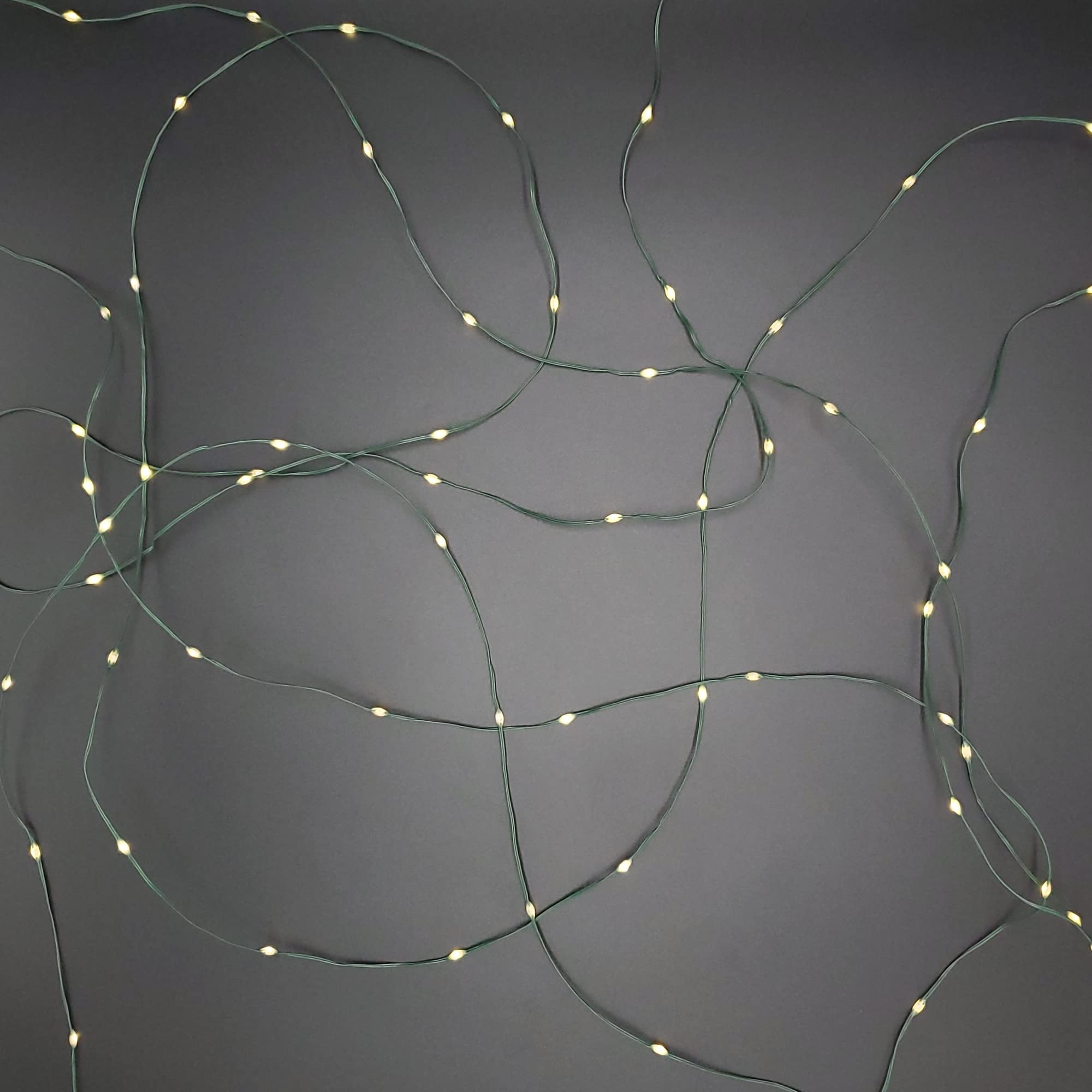 LumaBase Solar Powered PVC Coated Fairy String Lights - 33ft 100 LED Waterproof Outdoor Decorative Lighting for Garden, Patio, Wedding, Party (Soft White)