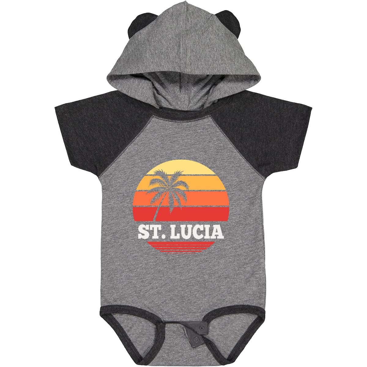 Inktastic St Lucia Vacation Travel Cruise Baby Bodysuit - Cute Tropical Outfit for Cruise, Beach & Family Photos | Baby Boy & Girl Travel Clothes