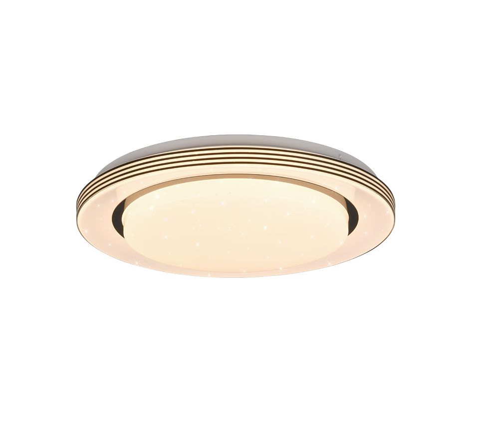 Atria LED Flush Mount Ceiling Light - Dimmable Modern Fixture in Multiple Sizes & Finishes (Brushed Nickel, Matte Black, White) - Perfect for Bedroom, Kitchen, Hallway & Office Lighting