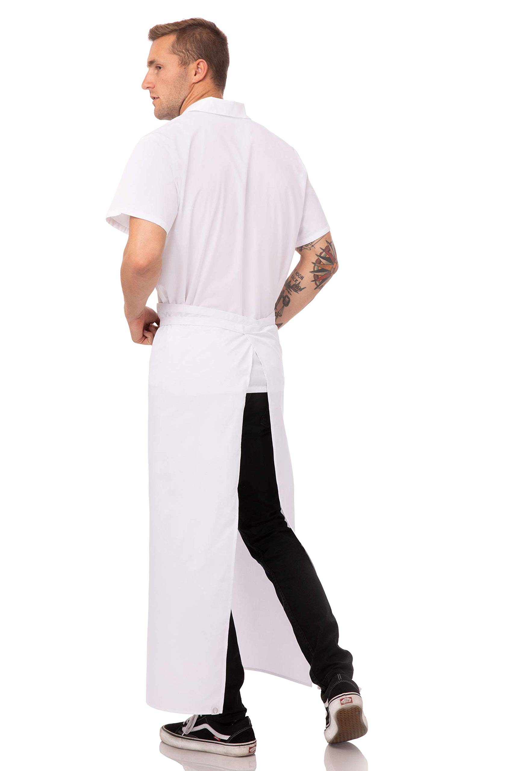 Chef Works Unisex Full-Length Professional Chef Apron - Durable Kitchen Apron for Cooking, Baking & BBQ - Perfect for Chefs, Home Cooks & Restaurant Staff