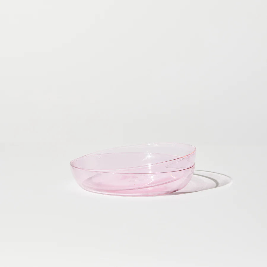 Abracadabra Set of 2 Pink Plates - Elegant Dinnerware for Home, Parties & Special Occasions