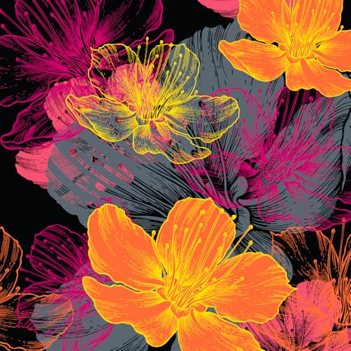 Black/Sunrise Blooms