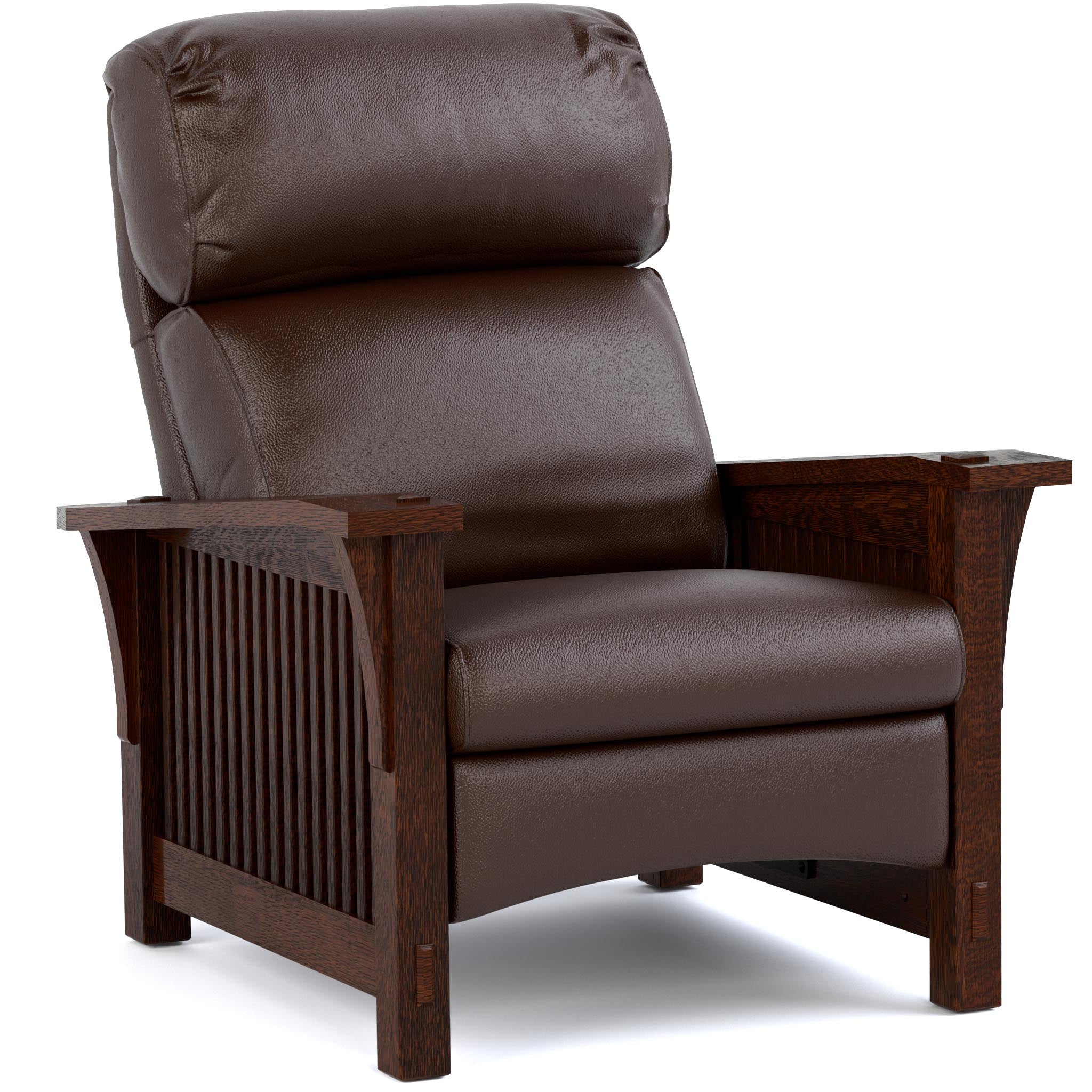 Bustle Back Spindle Morris Recliner Chair - Comfortable Traditional Wingback Recliner for Living Room, Bedroom & Home Theater - Perfect for Relaxing, Reading & Watching TV