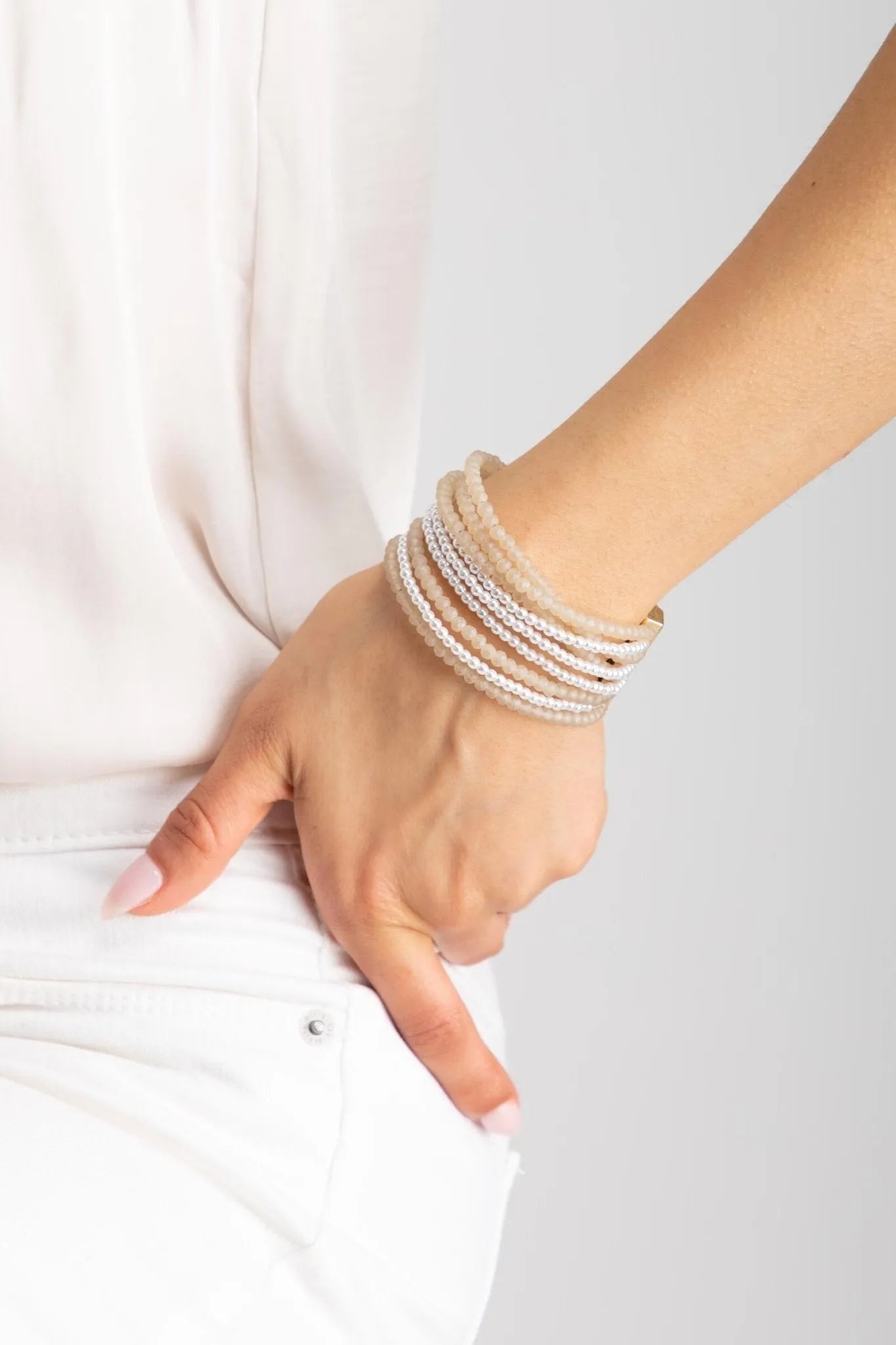 Victoria Multi Strand Pearl Bracelet - Elegant & Timeless Jewelry for Women | Perfect for Weddings, Parties & Special Occasions