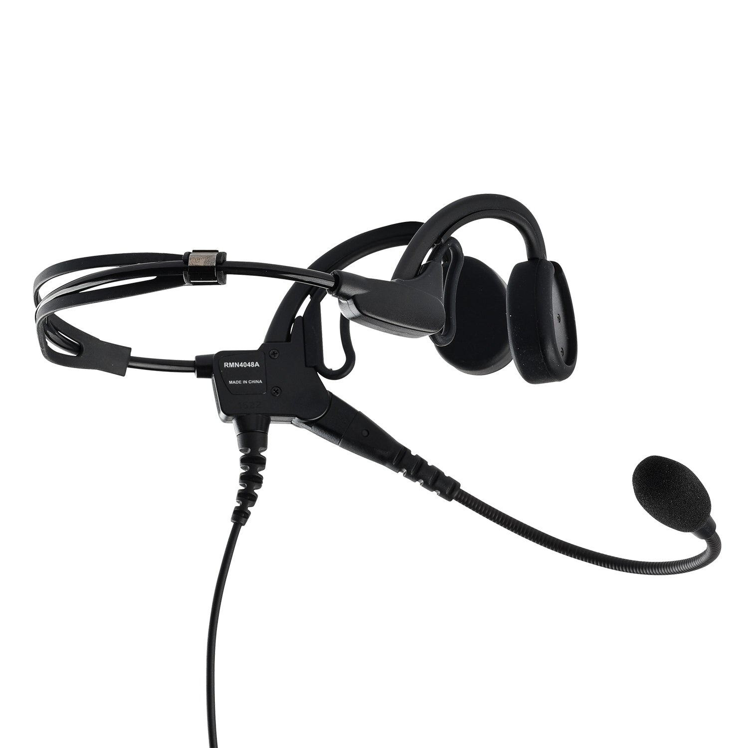 Motorola PMLN6759 IMPRES Temple Transducer Headset - Noise Cancelling Two-Way Radio Earpiece for Clear Communication | Ideal for Security, Construction & Warehouse Workers