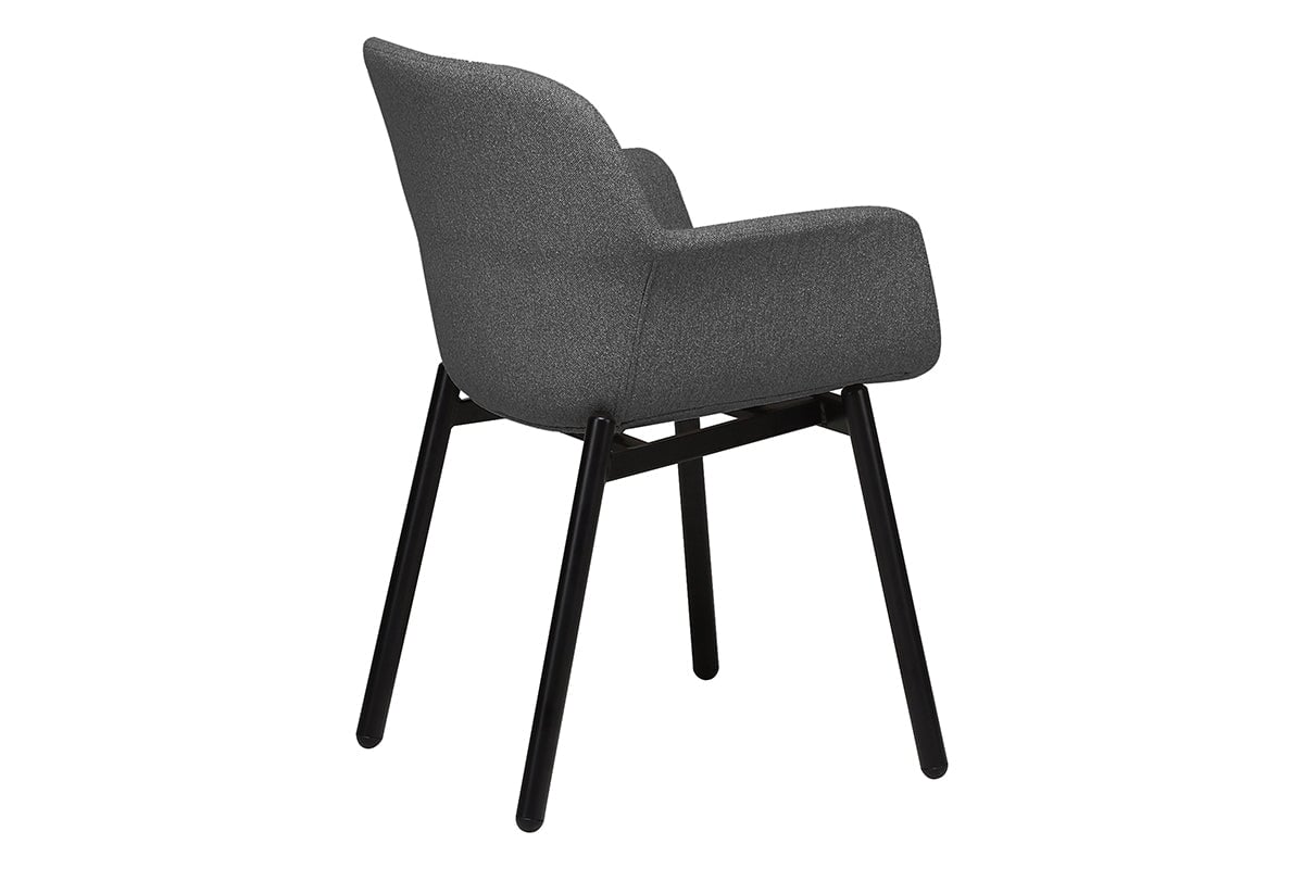 Tommy Tub Fabric Chair with 4 Leg Base - Comfortable Upholstered Lounge Chair for Living Room, Bedroom, or Office - Perfect for Relaxing, Reading, and Entertaining