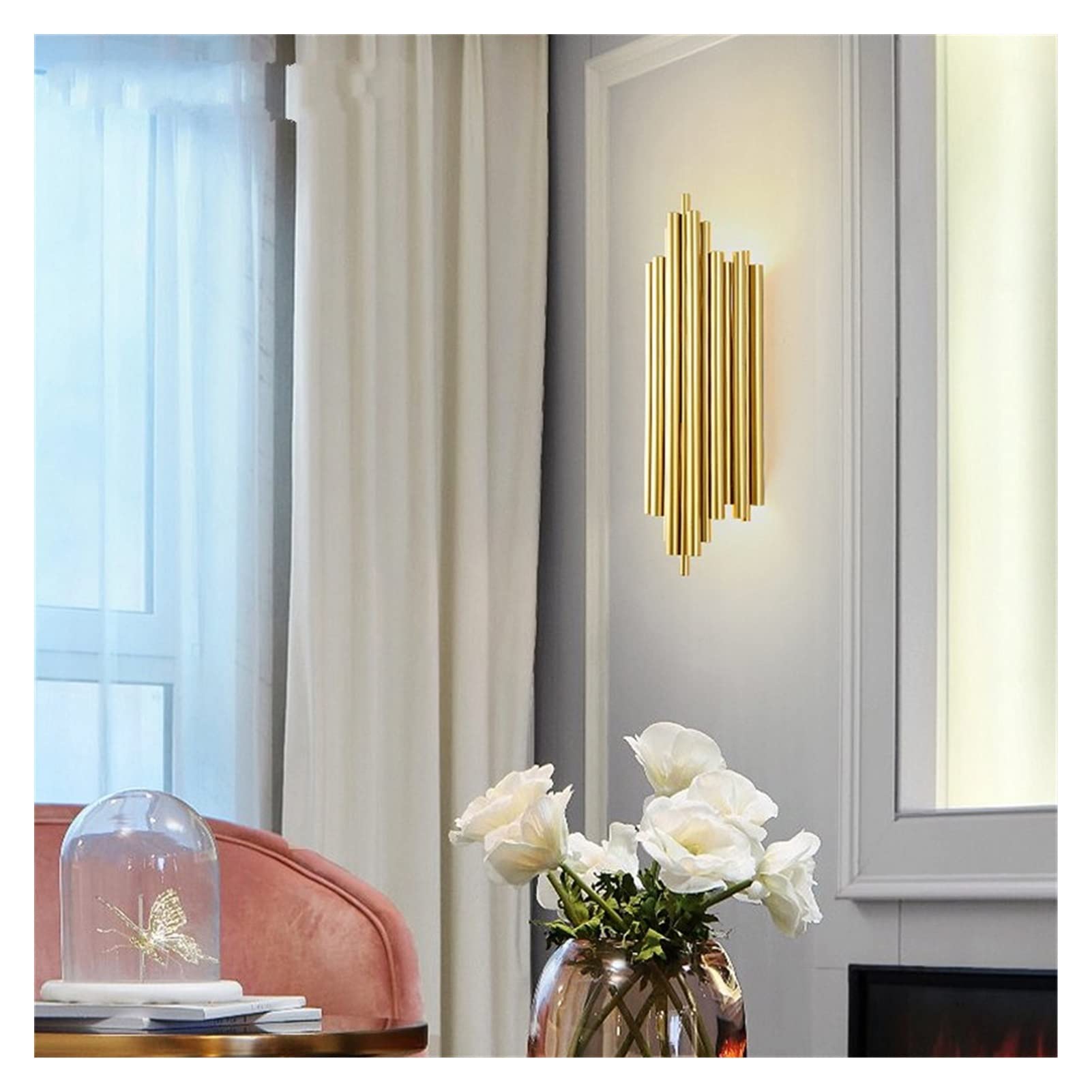 Luxury LED Wall Lamp - Crystal Gold Modern Art Deco Light for Living Room, Bedside, Corridor, Hotel, Stairs & Bathroom - Energy Efficient & Stylish Home Decor Lighting