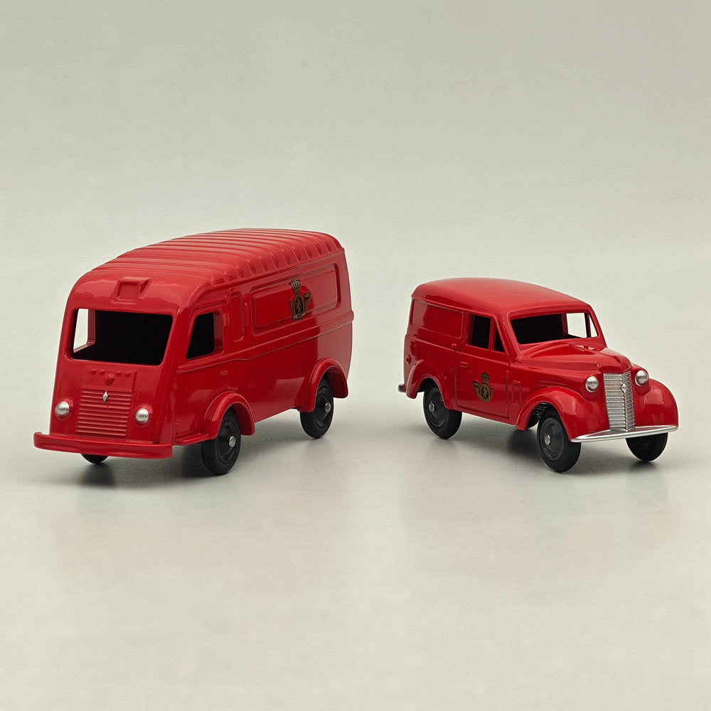 1/43 Scale NOREV C36102 Renault 1000kgs & Dauphinoise Belgian Post Pack Diecast Model Truck - Red Collectible Vintage Vehicle for Display, Gift, and Model Car Enthusiasts