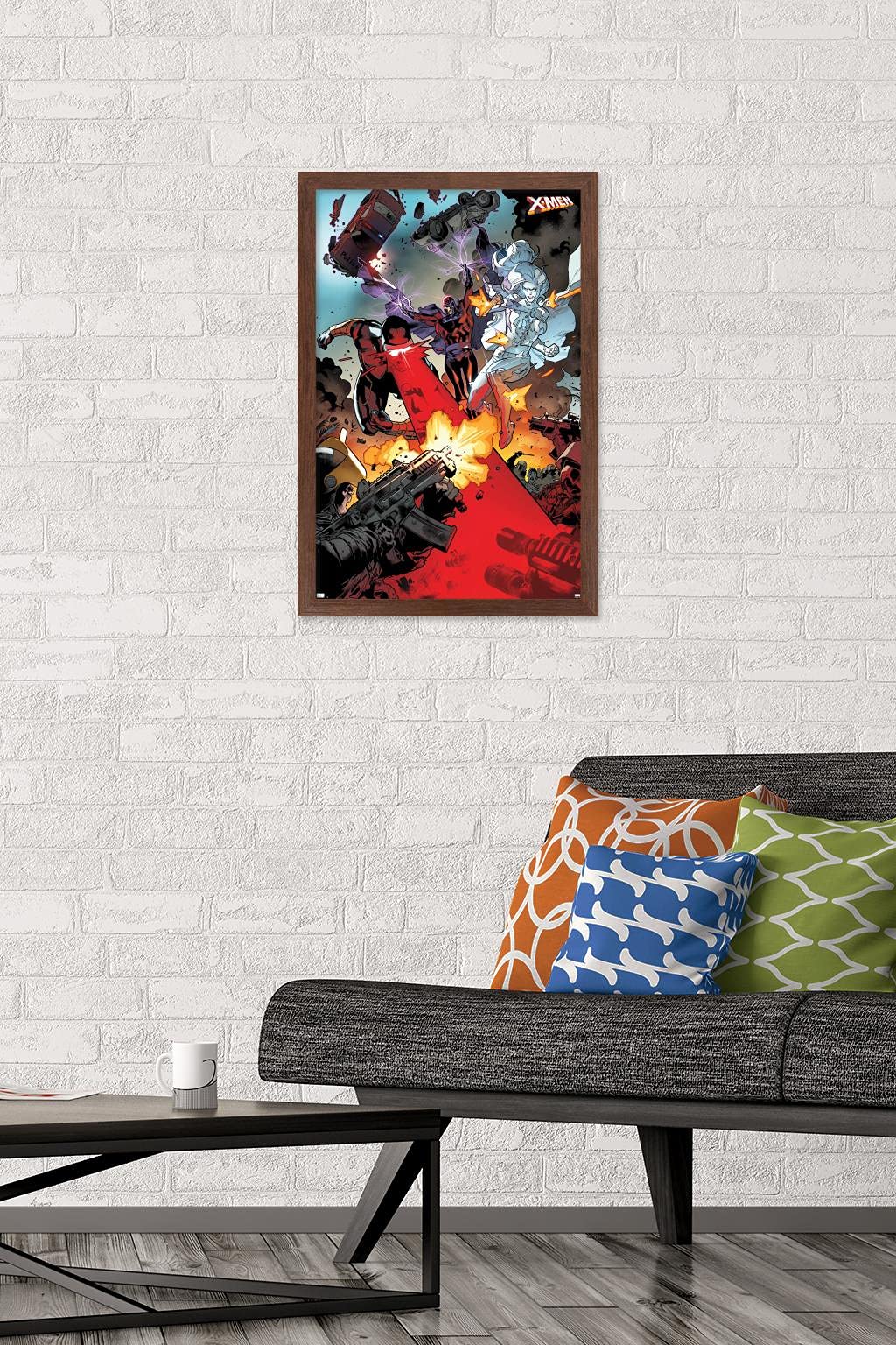 Marvel Comics X-Men Wall Poster - Cyclops, Magneto & Emma Frost Art Print 22.4