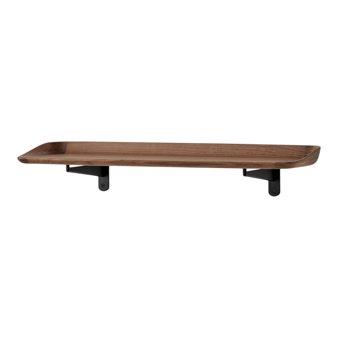 Guild HM14 & HM15 Wall Mounted Shelf - Rustic Wood Floating Shelves for Home Decor, Kitchen, Bathroom & Office Storage - Easy Installation & Durable Design