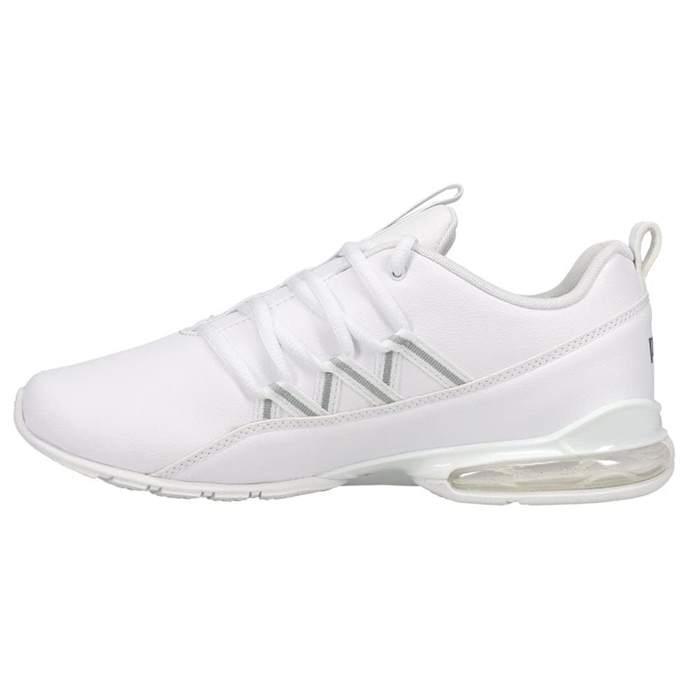 PUMA Riaze Prowl Metal Women's Running Shoes - Lightweight Athletic Sneakers for Women, Silver-White Color, Size 6 US | Perfect for Jogging, Gym Workouts & Casual Wear