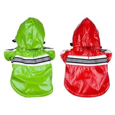 Reflective Glow PVC Dog Raincoat - Waterproof & High Visibility Pet Coat for Rainy Day Walks, Nighttime Safety, and Outdoor Adventures
