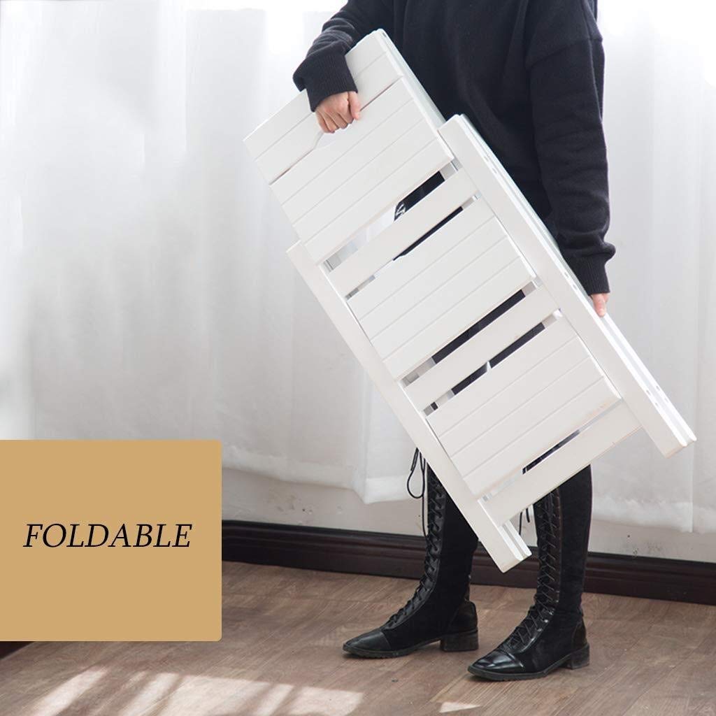 Wooden Step Stool for Indoor Use - Foldable Ladder Stool with Wide Pedal for Kitchen, Bathroom, and Home - Perfect for Reaching High Shelves and Storage Spaces