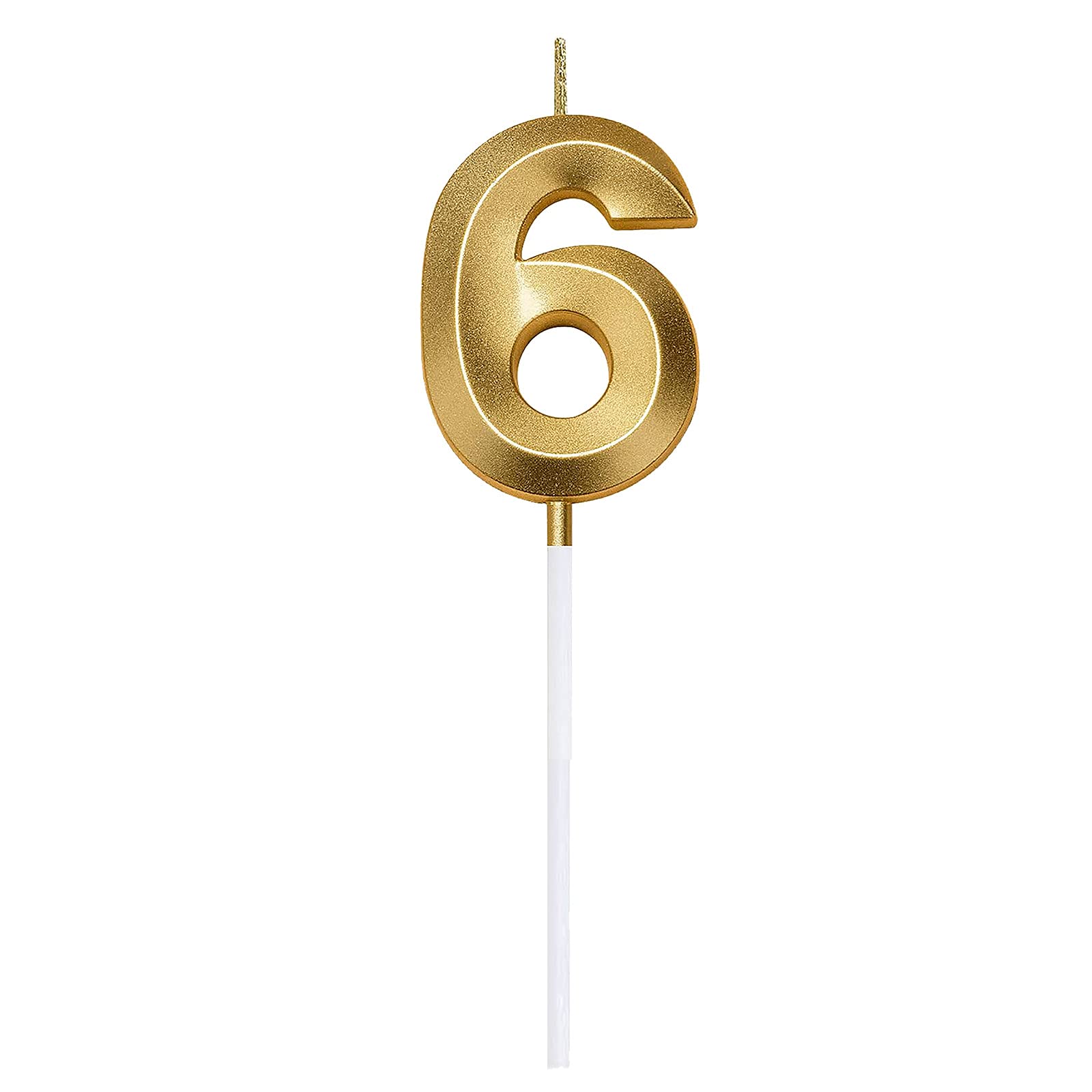 FABFEGU 3D Flower Cake Toppers - Number Candles for Birthday Cake Decorations | Perfect for Wedding, Anniversary & Party Dessert Displays