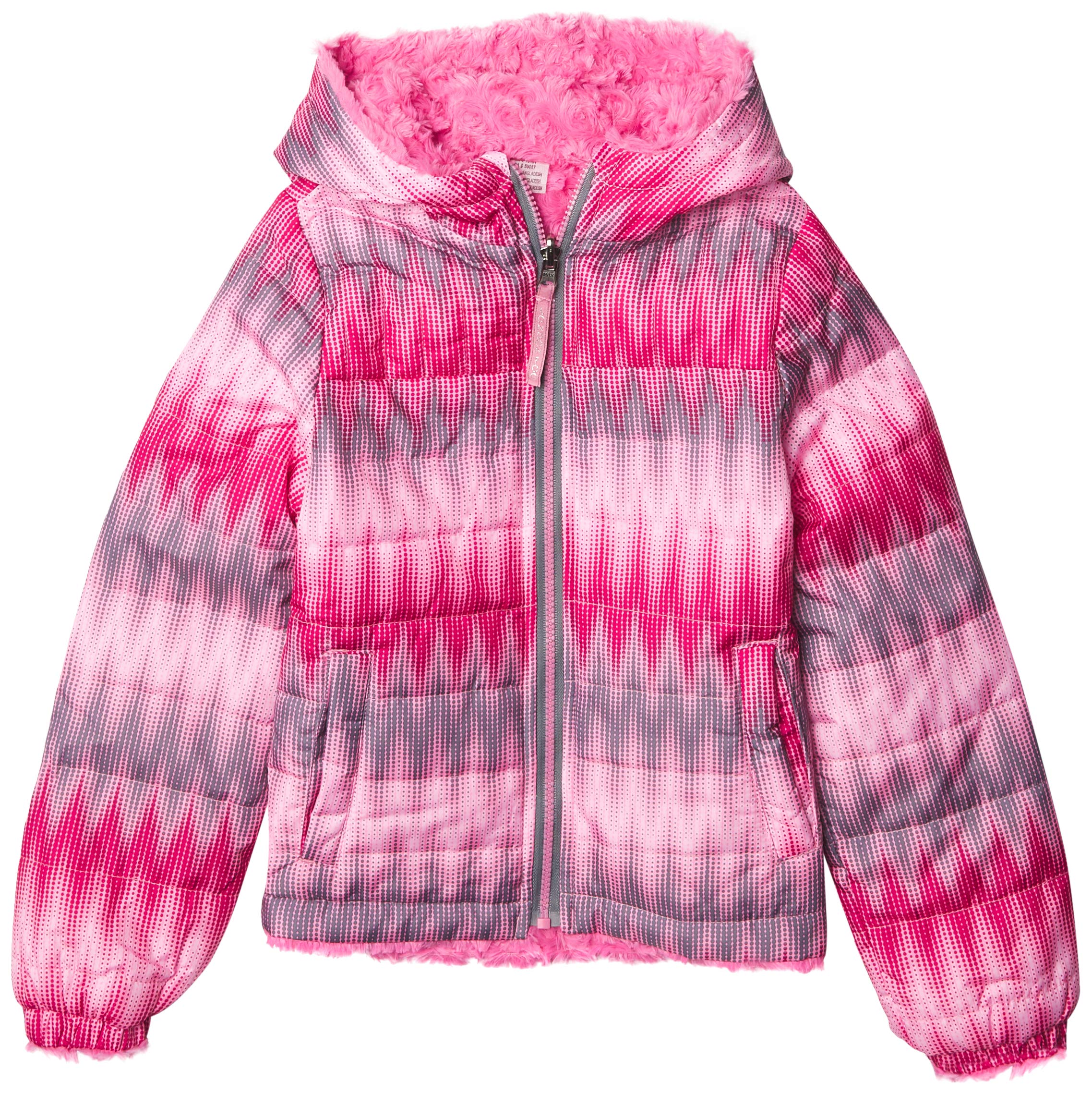 London Fog Girls' Midweight Fleece-Lined Jacket - Warm Winter Coat for School, Outdoor Play & Casual Wear