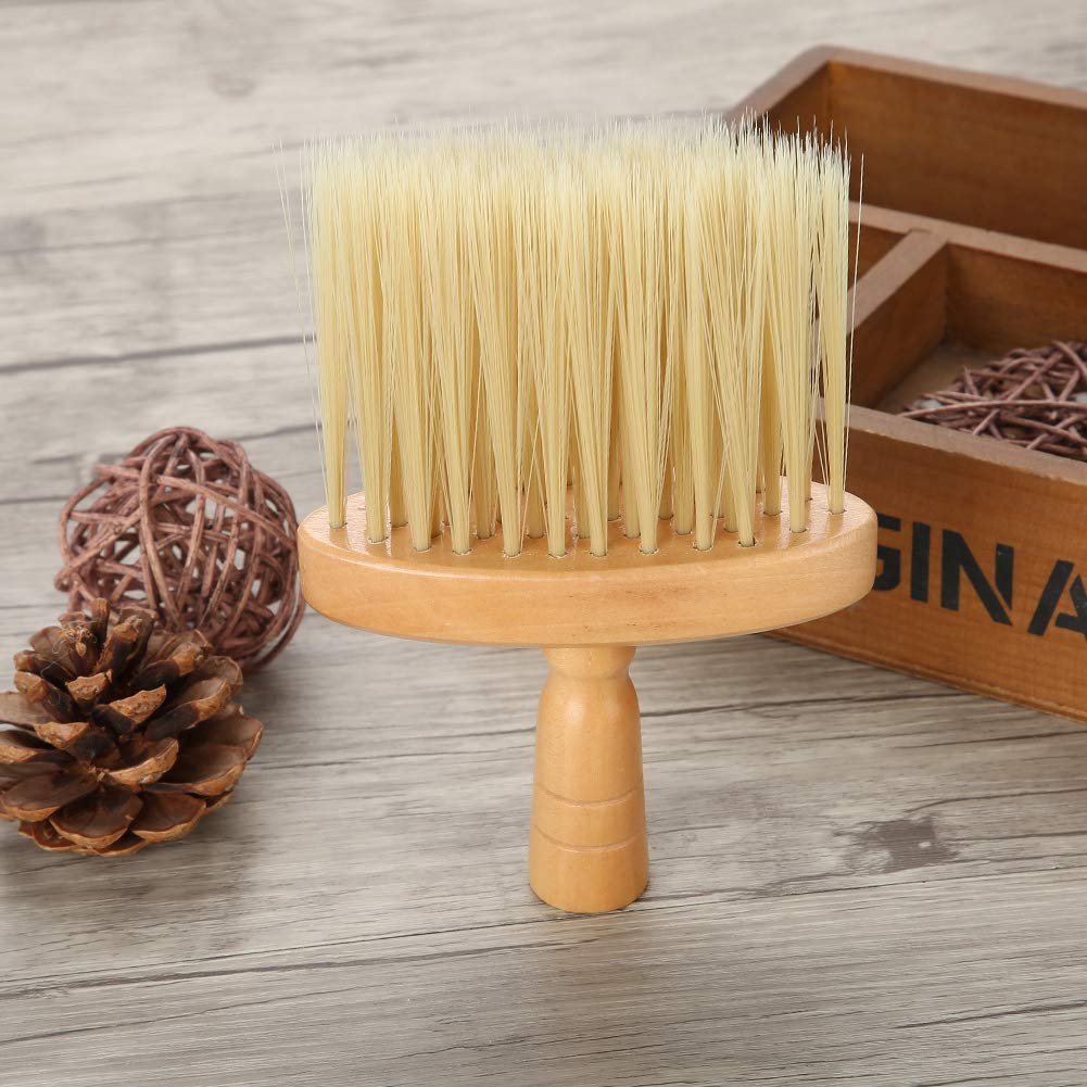 Wooden Hair Cleaning Brush with Anti-Slip Groove - Gentle Dusting Brush for Salon & Home Use - Perfect for Styling, Detangling & Quick Cleanup