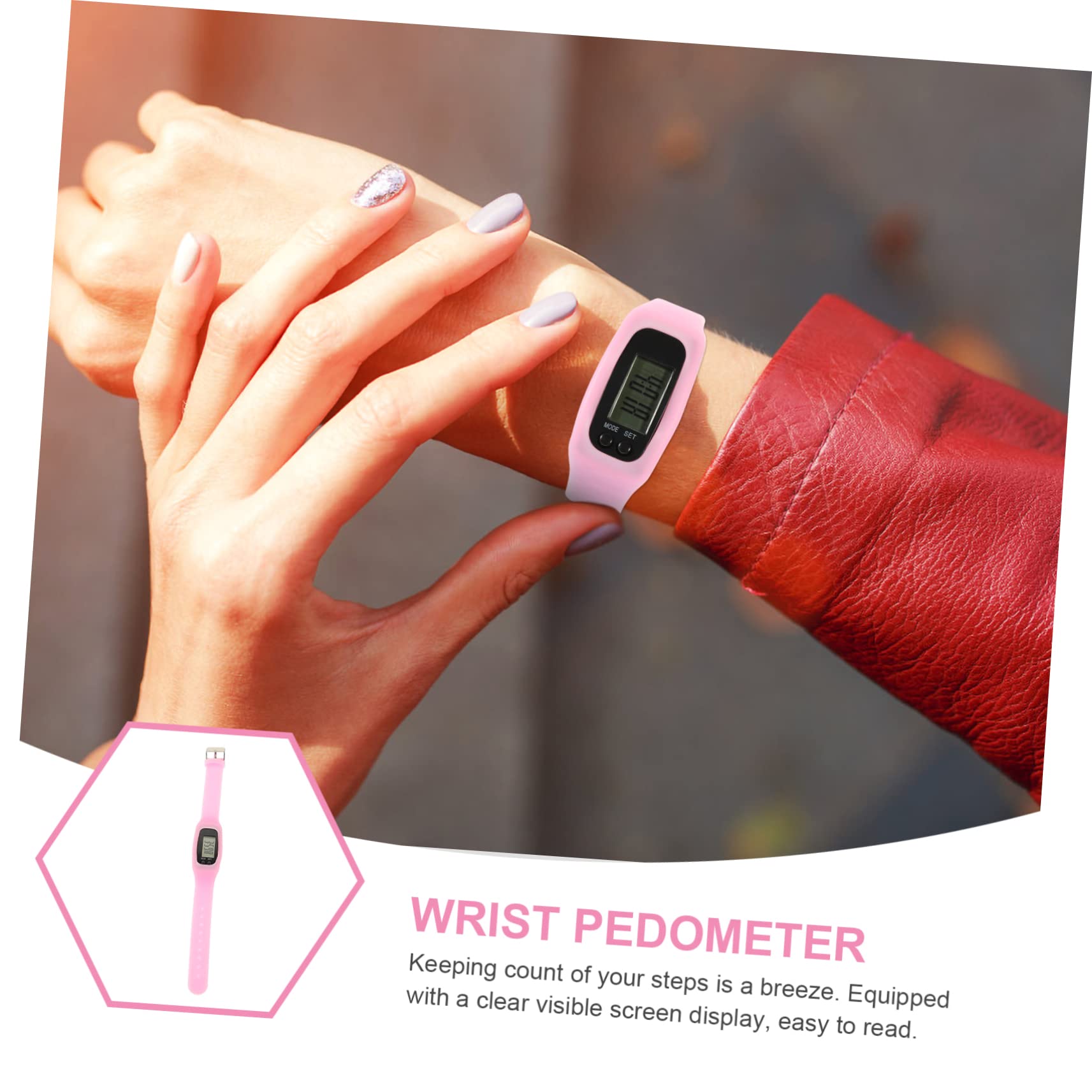 Women's Fitness Tracker Watch - Step Counter Pedometer for Walking, Running & Sports | Portable Wristband E-Tool for Kids & Adults | Track Daily Activity & Workouts