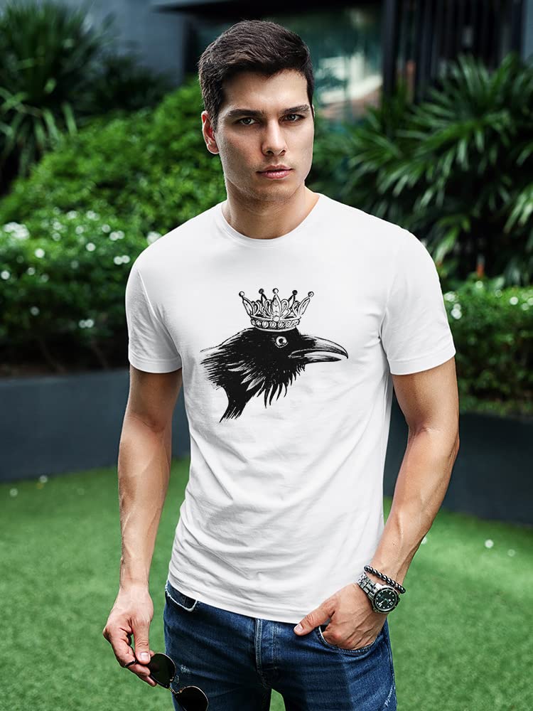 Crow Queen Sketch Graphic T-Shirt for Men - Cool Urban Streetwear & Casual Outfit Essential
