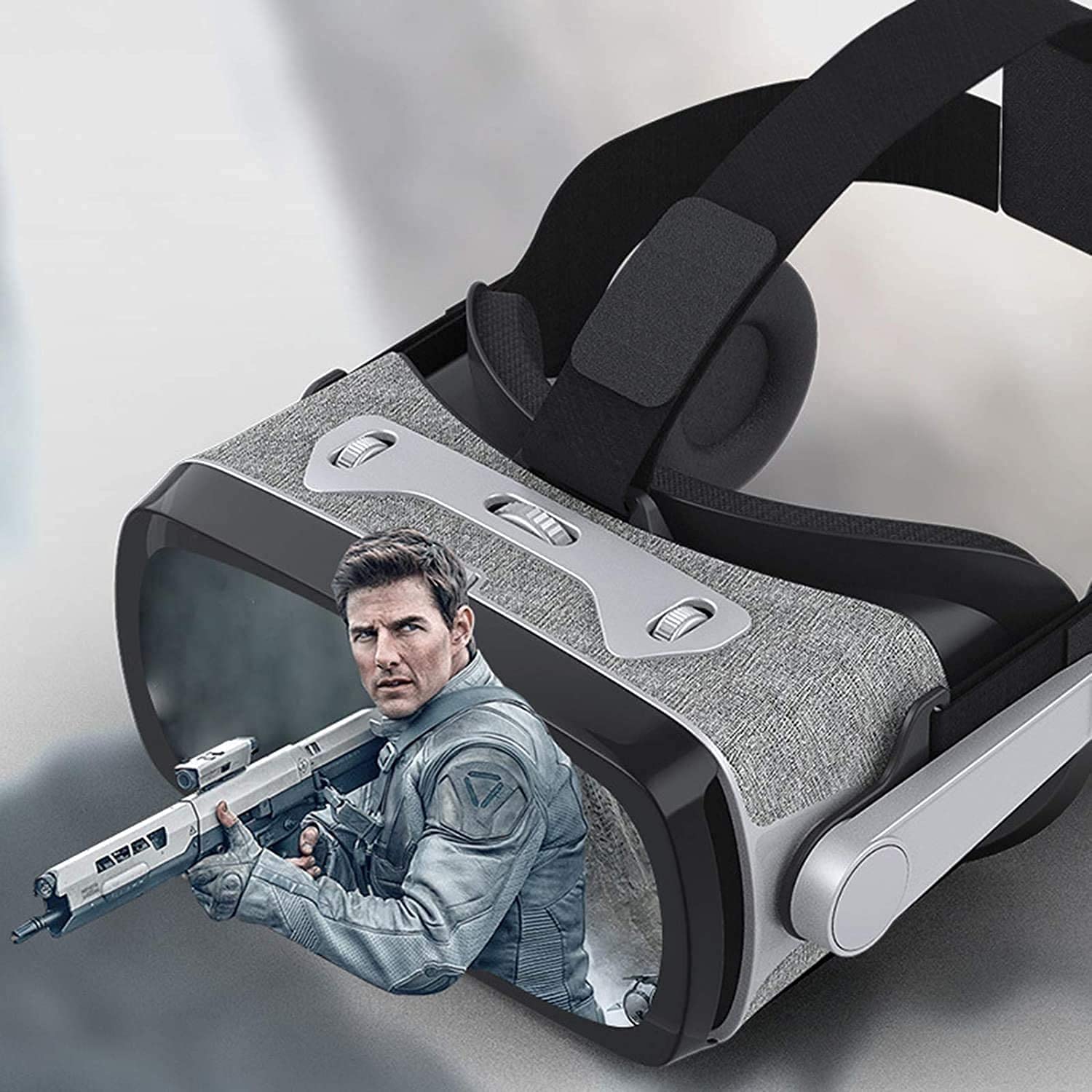 VR Glasses for iPhone & Android - 3D Virtual Reality Headset for Immersive Gaming & Movies | Comfortable Eye Care System for Extended Use | Perfect for Home Entertainment & VR Experiences
