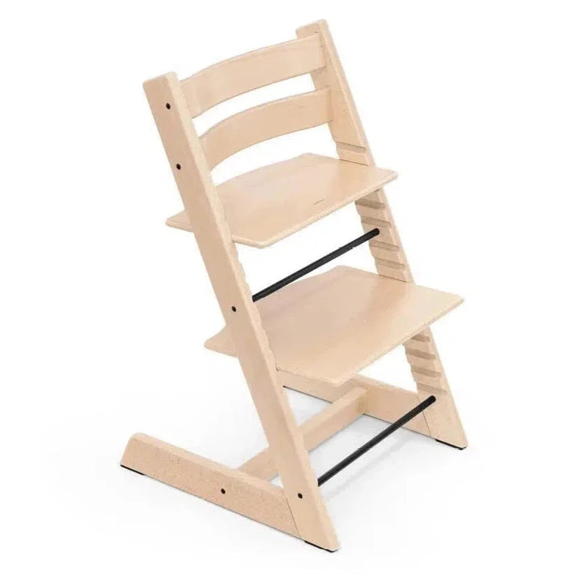 Stokke Tripp Trapp High Chair with Cushion & Tray - Natural Wood & Glacier Green | Adjustable Baby Feeding Chair for Toddlers & Kids | Perfect for Dining, Kitchen & Family Mealtime