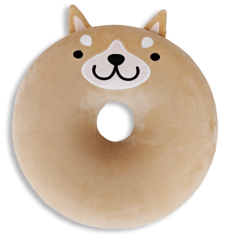 Memory Foam Donut Dog Themed Pillow - Edith The Dog | Ultra Soft Orthopedic Neck Support for Sleeping, Travel & Home Decor | Cute Pet Lover Gift for Dog Owners