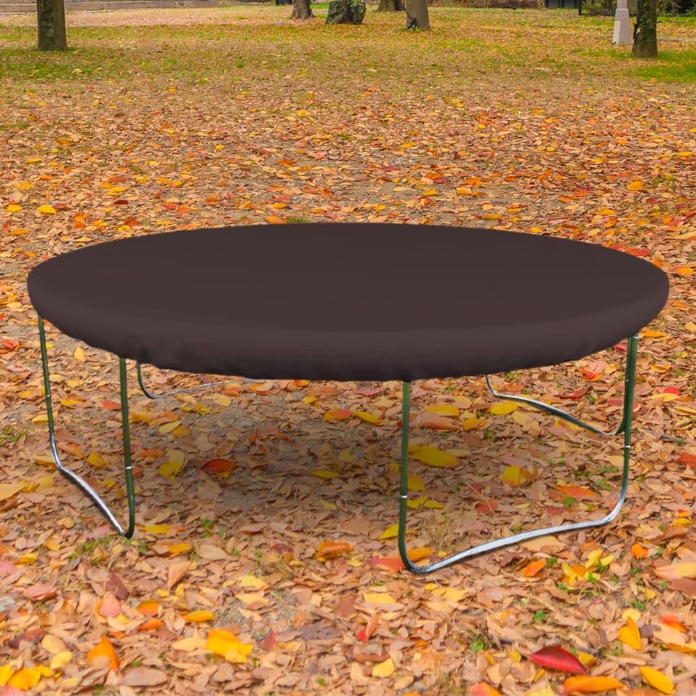 **18 Oz Waterproof Trampoline Cover - 100% Weather Resistant Round Trampoline Cover for Rain, Snow & Sun Protection (96