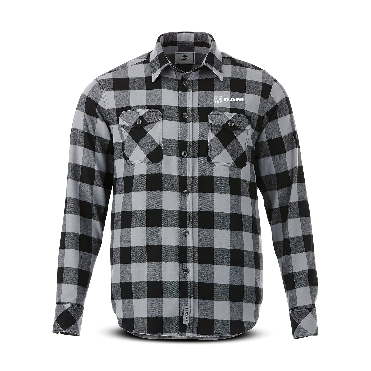 RAM Trucks Men’s Long Sleeve Flannel Shirt - Durable Comfort for Outdoor Adventures and Casual Wear