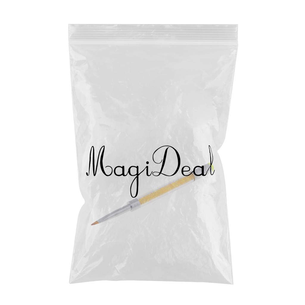VMS INDIA Professional Nail Art Liner Brush for UV Gel Painting - Diamond Handle Orange Pens - Perfect for Salon, DIY Manicure & Nail Design Artistry