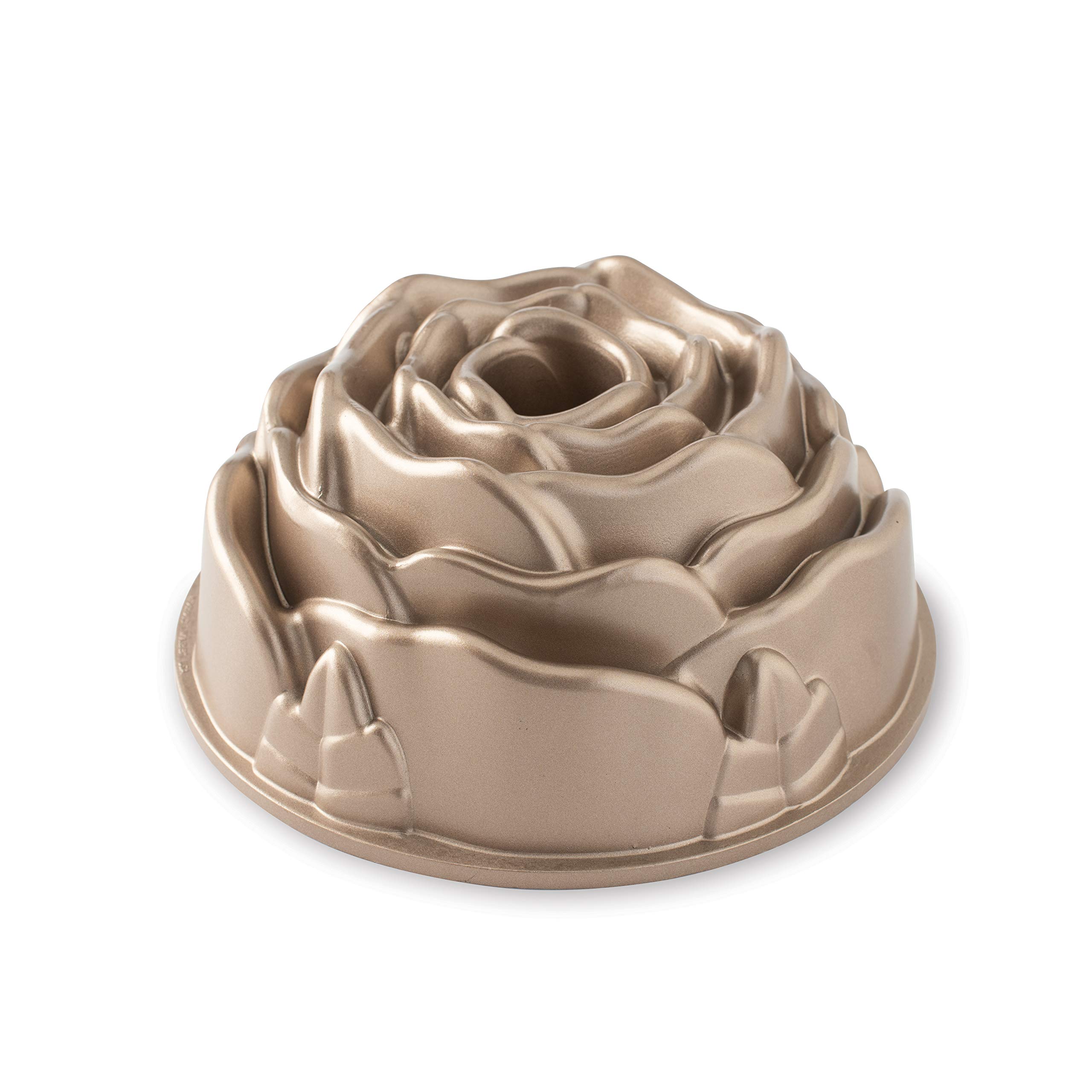 Nordic Ware Rose Cast Aluminum Bundt Pan - 6 Cup Nonstick Baking Pan for Cakes, Bread & Desserts - Perfect for Holidays, Parties & Home Baking