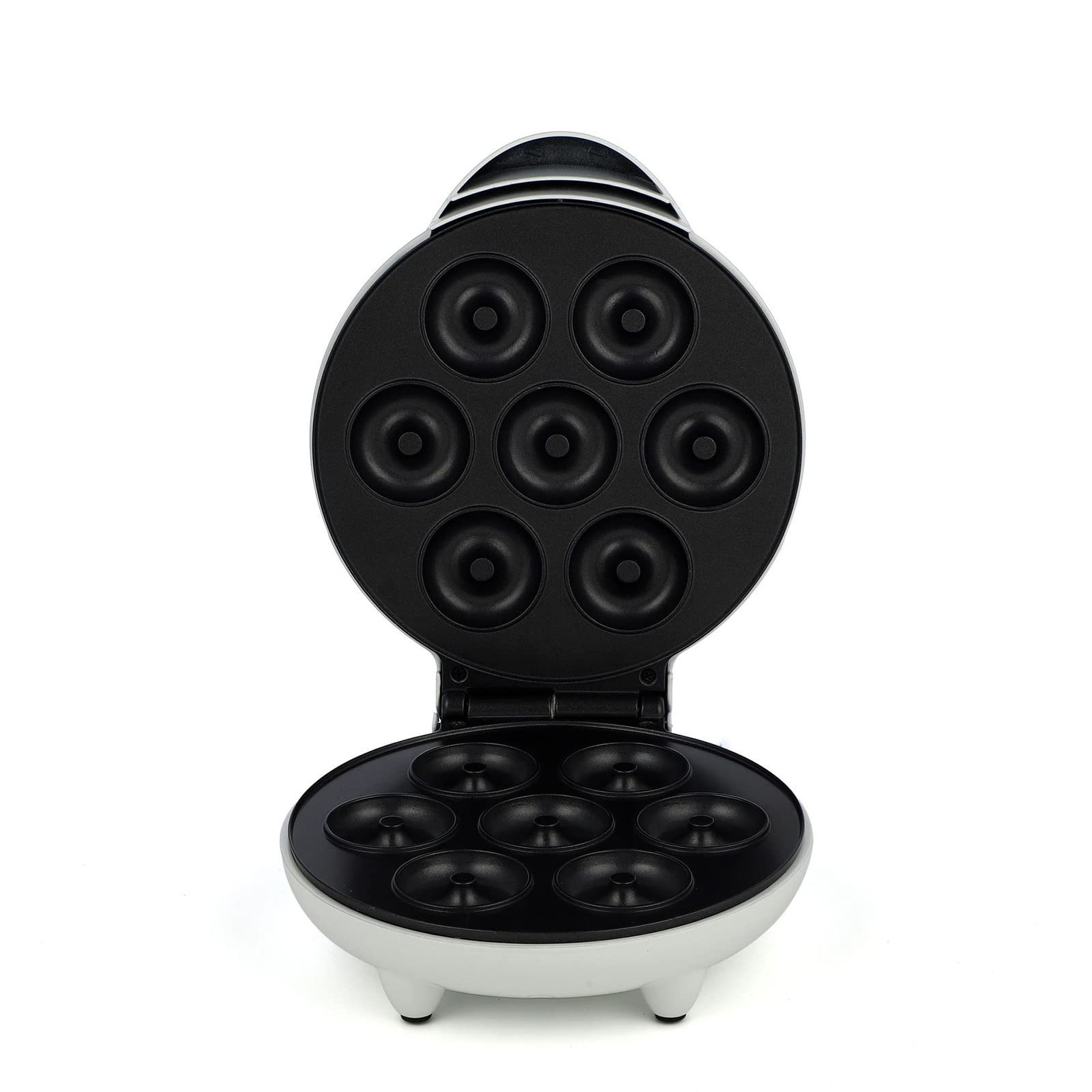 Mini Donut Maker Machine - Electric Non-Stick 7 Donut Maker for Homemade Doughnuts, Perfect for Kids Dessert, Party Snacks & Breakfast Treats - Great for Birthday Parties, Family Gatherings & After-School Snacks