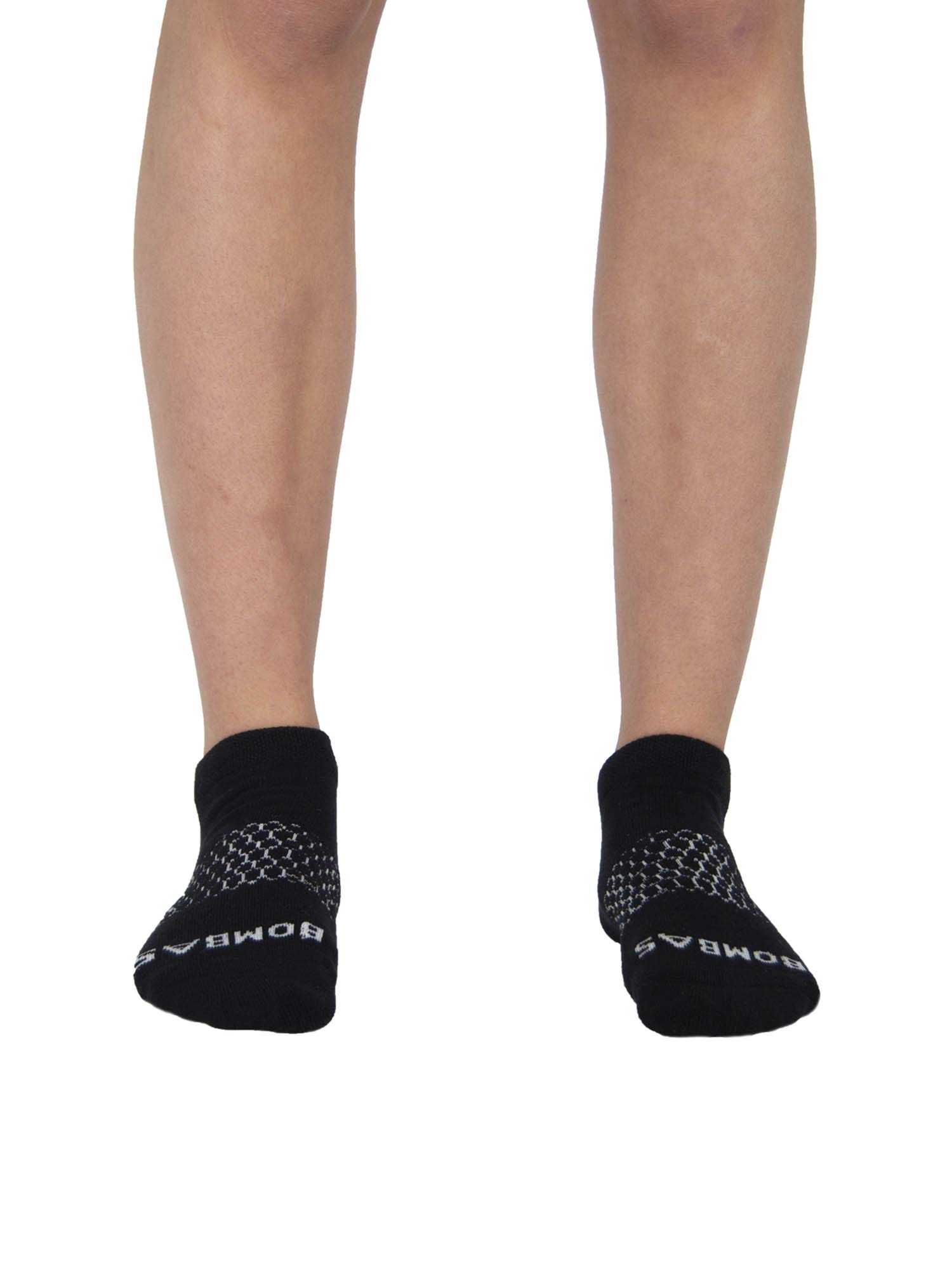 Bombas Women's Comfortable Ankle Socks - Grey & Blue Athletic Socks for Running, Yoga & Everyday Wear