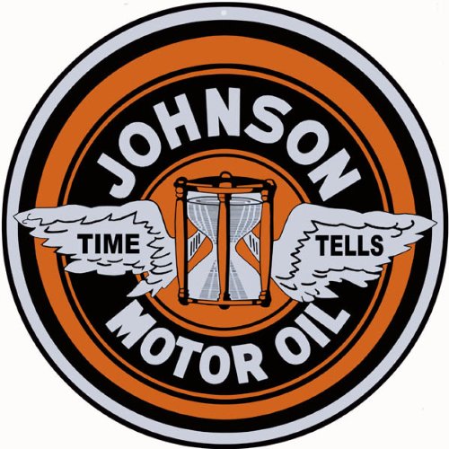 Johnson Motor Oil Sign - Durable Gas Station Decoration for Business