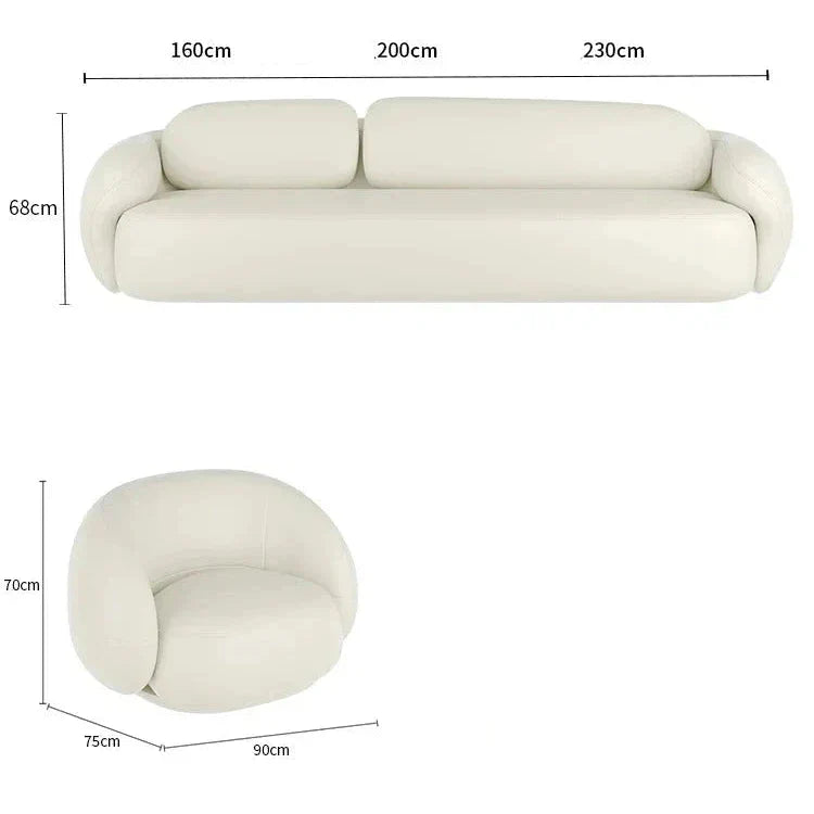 Minimalist Puff Sofa - Modern Comfortable Lounge Chair for Living Room, Bedroom & Office | Stylish Home Decor for Small Spaces