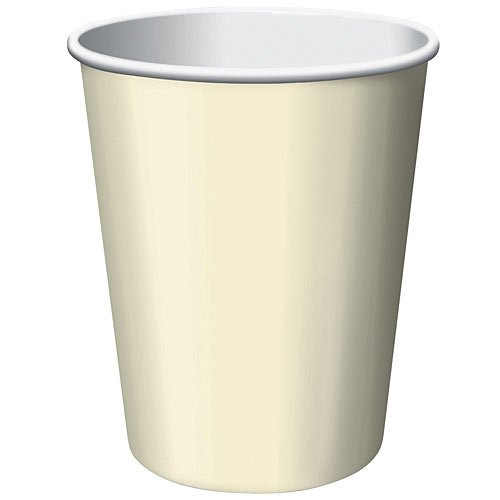 Vanilla Scented 9oz Paper Cups - 24 Count Bulk Pack for Coffee, Tea & Hot Beverages - Perfect for Parties, Offices & Home Use