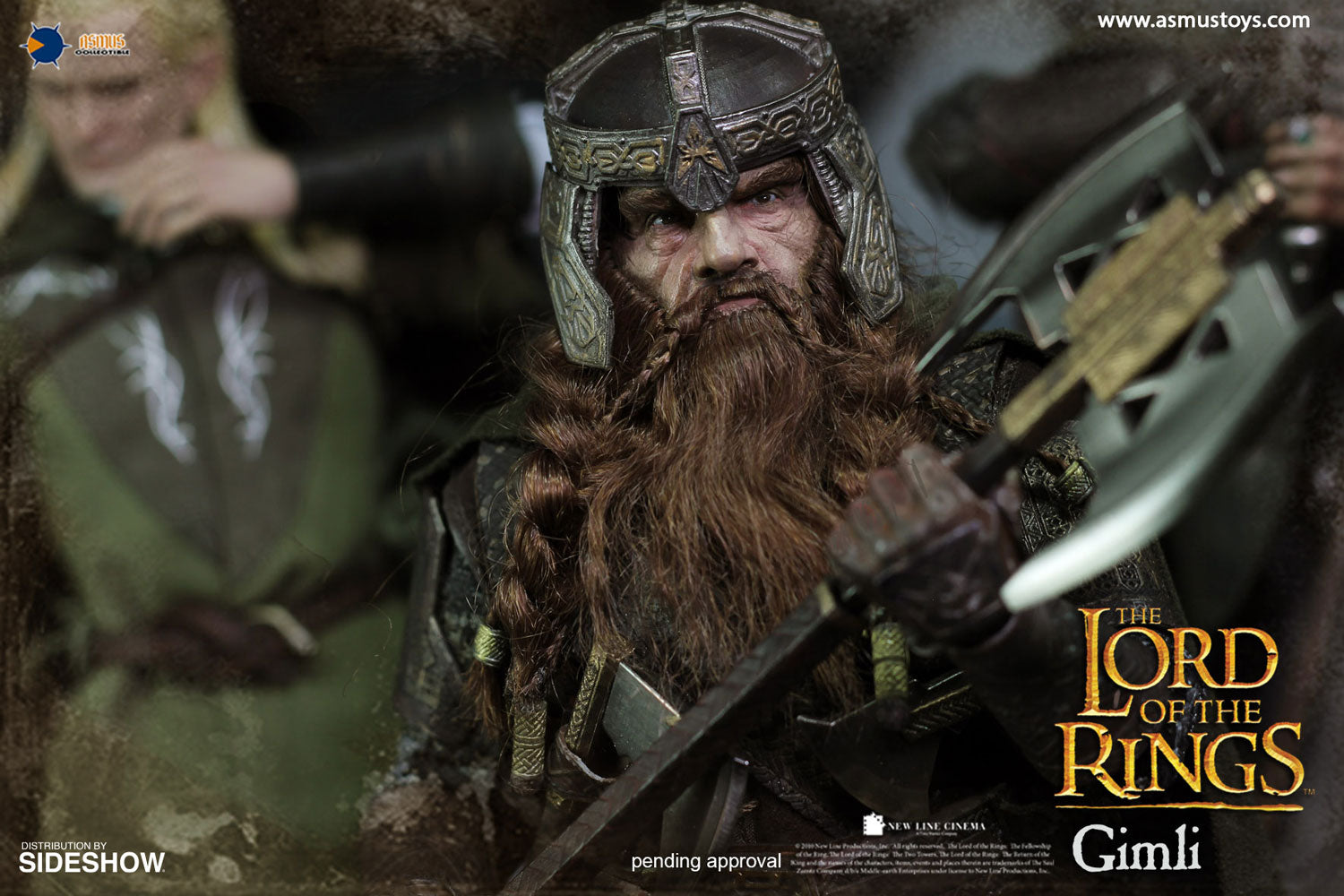 Asmus 1/6 Scale The Lord of the Rings Gimli Collectible Action Figure - Perfect for Display, LOTR Fan Collections & Fantasy Decor