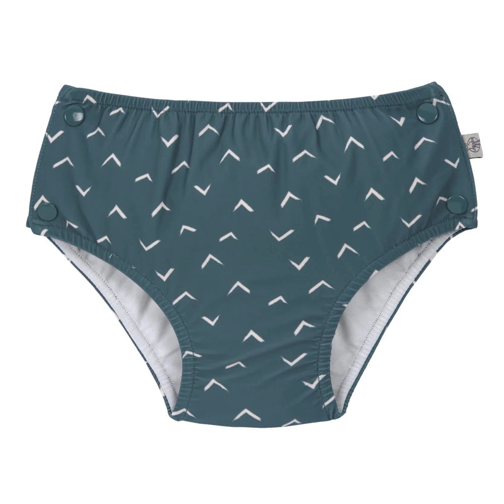 Lassig Snap Swim Diaper for Babies - Waterproof Reusable Swimwear, Jags Blue Design - Perfect for Pool, Beach & Water Play