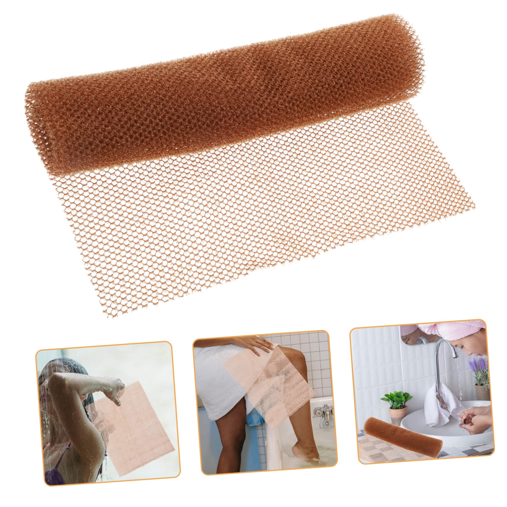 Beavorty 2-Pack African Net Exfoliating Washcloths - Tight Weave Loofah Sponge for Smooth Skin, Body Scrub & Dead Skin Removal - Perfect for Men's Skincare, Bath & Shower Exfoliation
