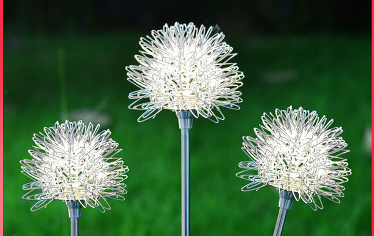 Solar Powered Dandelion LED Garden Light - Waterproof Outdoor Decorative Lighting for Patio, Yard, Pathway | Perfect for Landscape, Backyard, Wedding Decor
