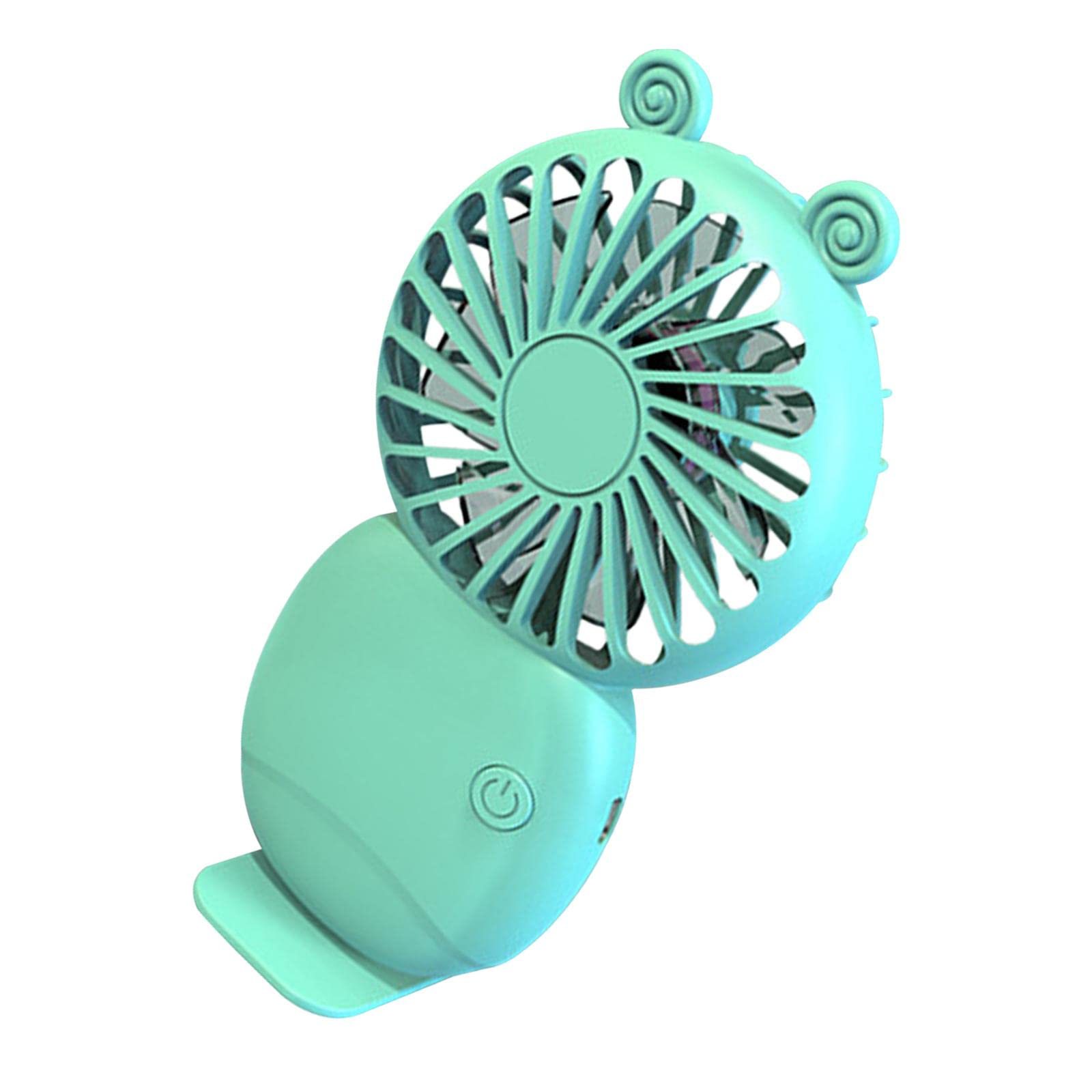 Homyl Mini USB Desk Fan with Phone Holder - Quiet Cooling Fan for Home, Office, Bedroom & Study | Portable Green Table Fan with USB Charging - Perfect for Summer, Travel & Workspace