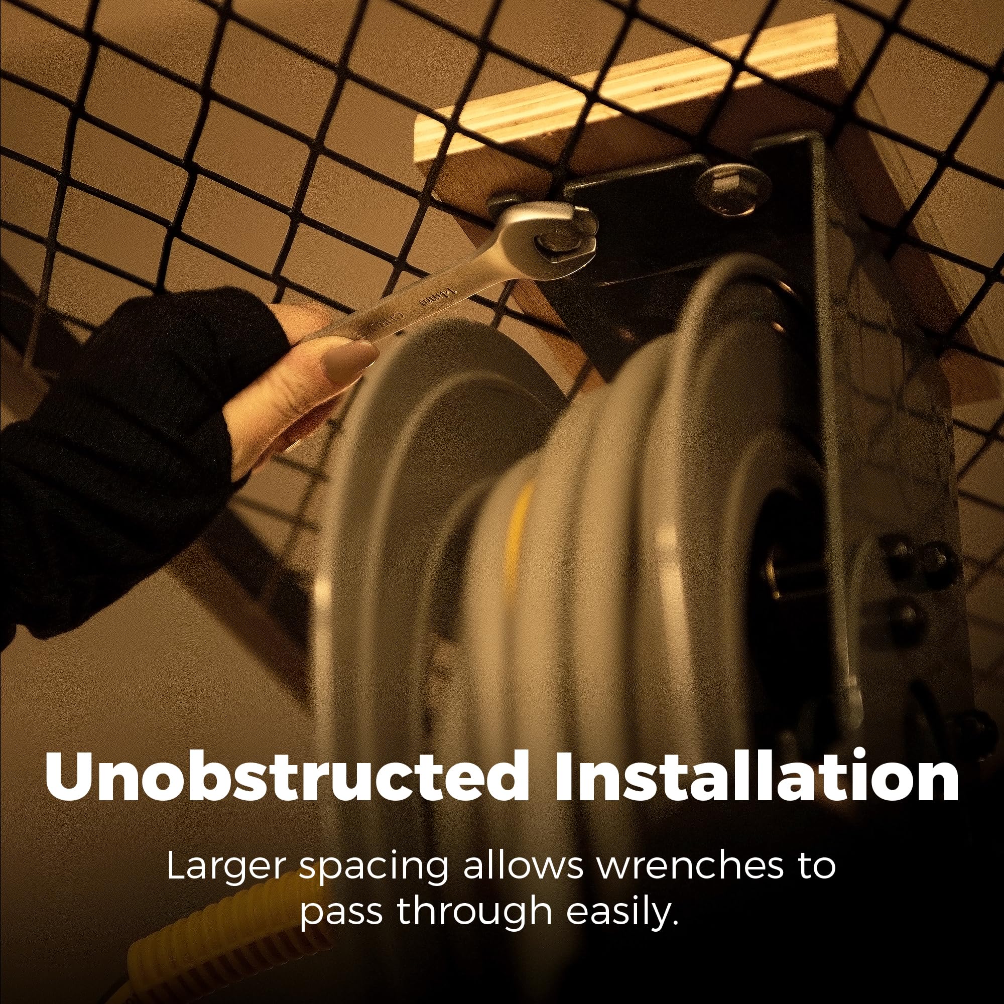 Heavy Duty Retractable Air Hose Reel - 3/8