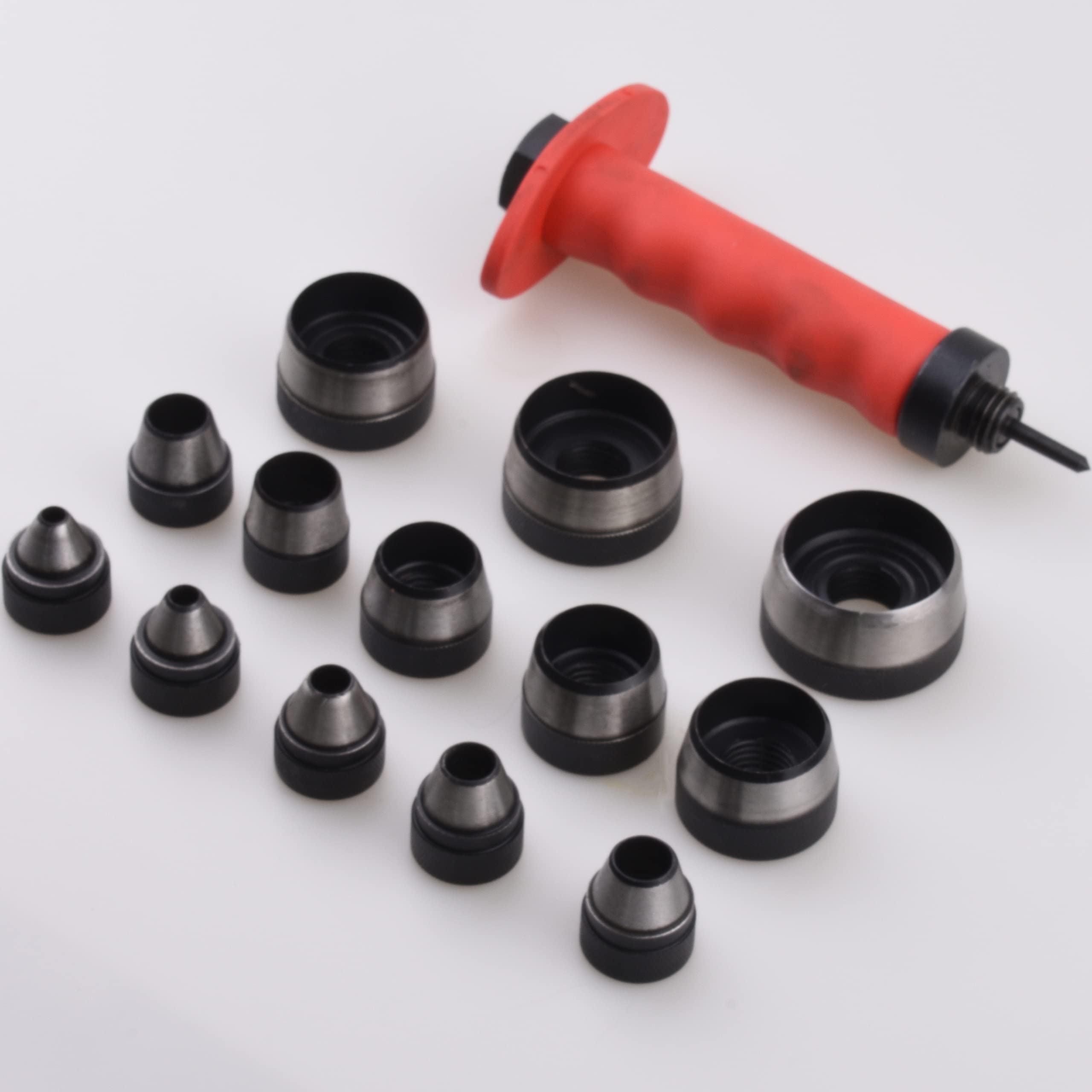 13-Piece Sharp Hollow Punch Tool Set for Leather, Gasket, and Hole Punching - Perfect for Leather Crafting, DIY Projects, and Automotive Gasket Repair
