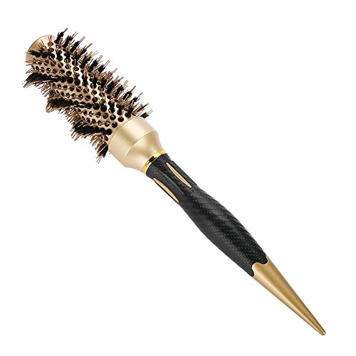 Anti-Static Round Hair Comb - Salon Styling Brush with Twill Nylon Bristles, Heat Resistant for Blow Drying - Professional Hairdressing & Curling Tool for Wet or Dry Hair (32) - Perfect for Salon Styling, Home Use & Travel