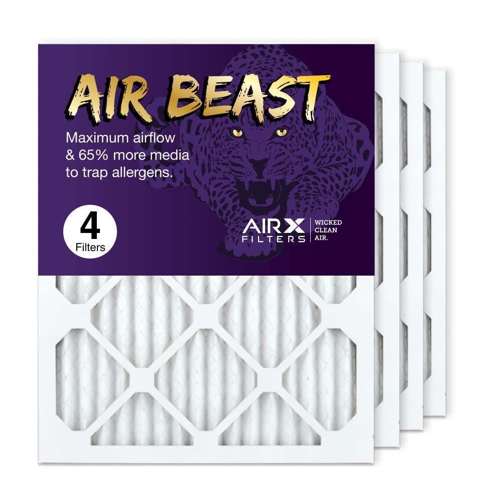 AIRx Filters 16x20x1 MERV 11 Pleated HVAC Air Filter - 4 Pack for AC, Furnace & Home Air Purification - Made in USA - Perfect for Allergies, Pets & Dust Control in Living Rooms, Bedrooms & Offices